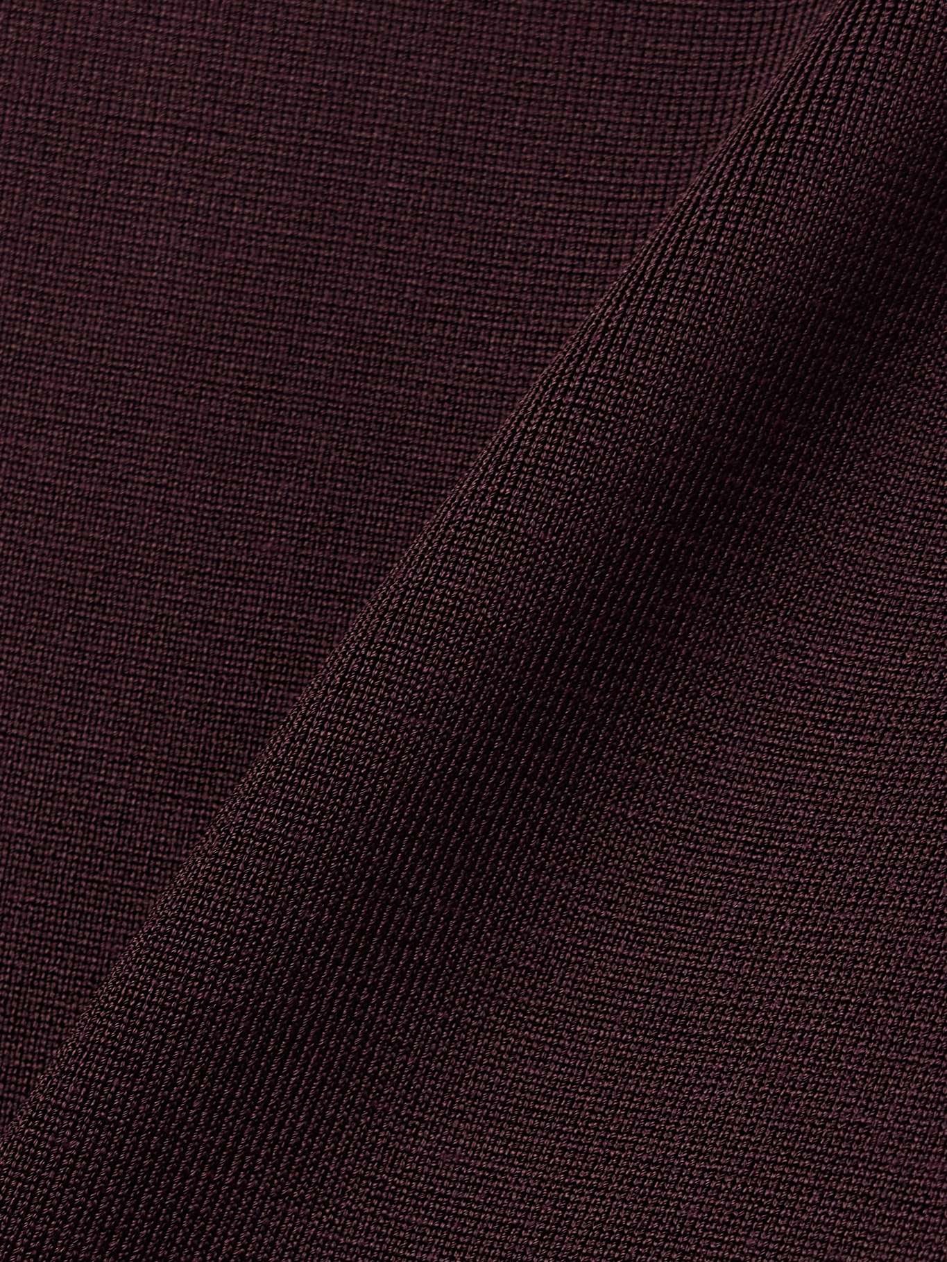 Dixi stretch-knit midi dress Burgundy - 5