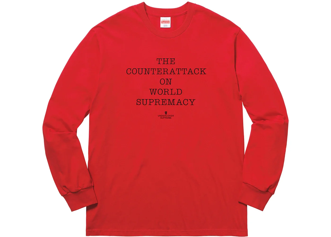 Supreme UNDERCOVER/Public Enemy Counterattack L/S Tee Red - 1