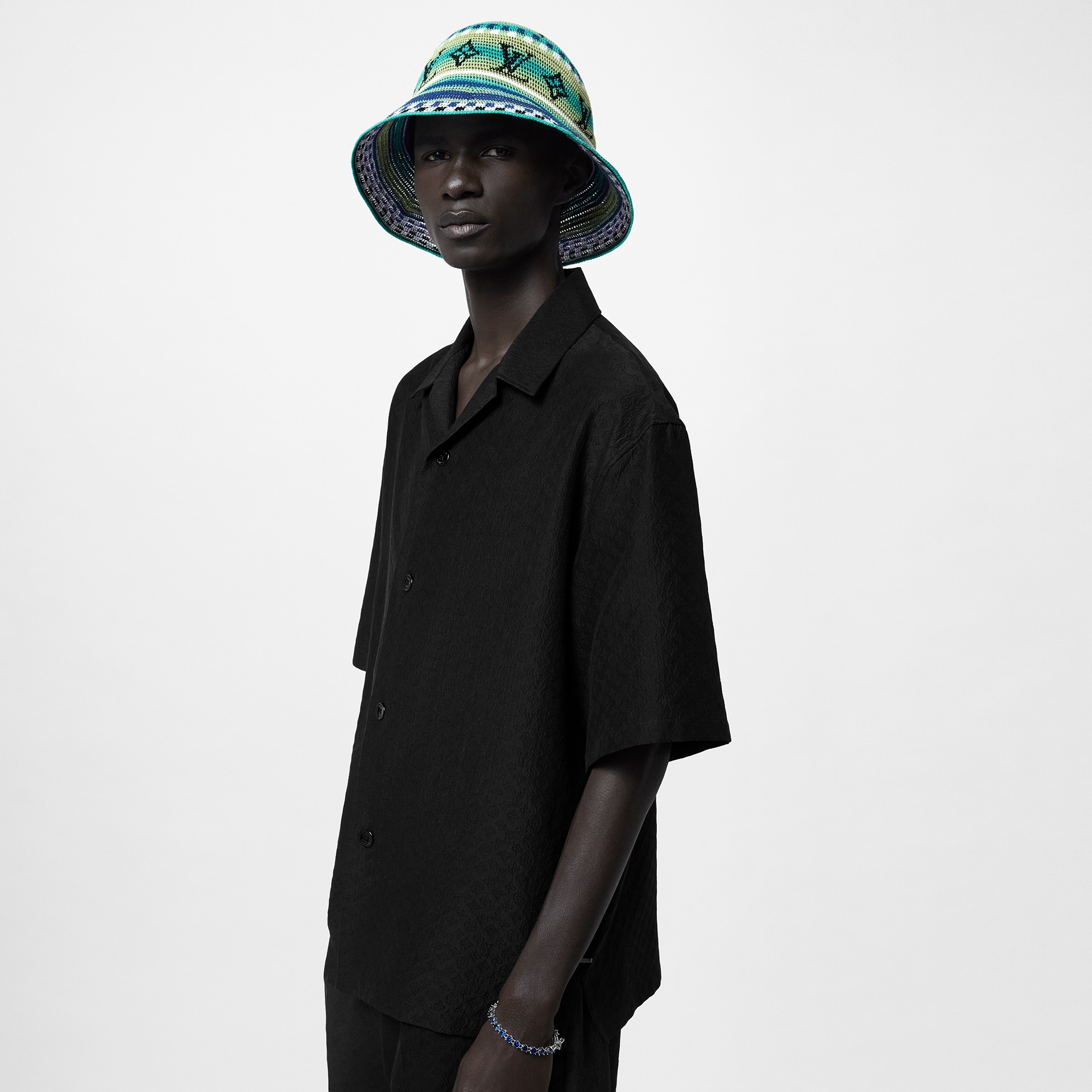 LV Crochet Stripes Bucket Hat - 3