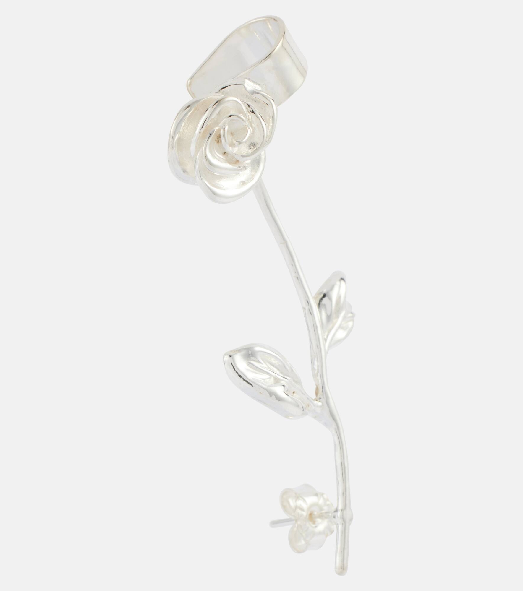 【Magda Butrym】ローズ ear cuffs Rose ear cuffs in silver - Magda Butrym | Mytheresa