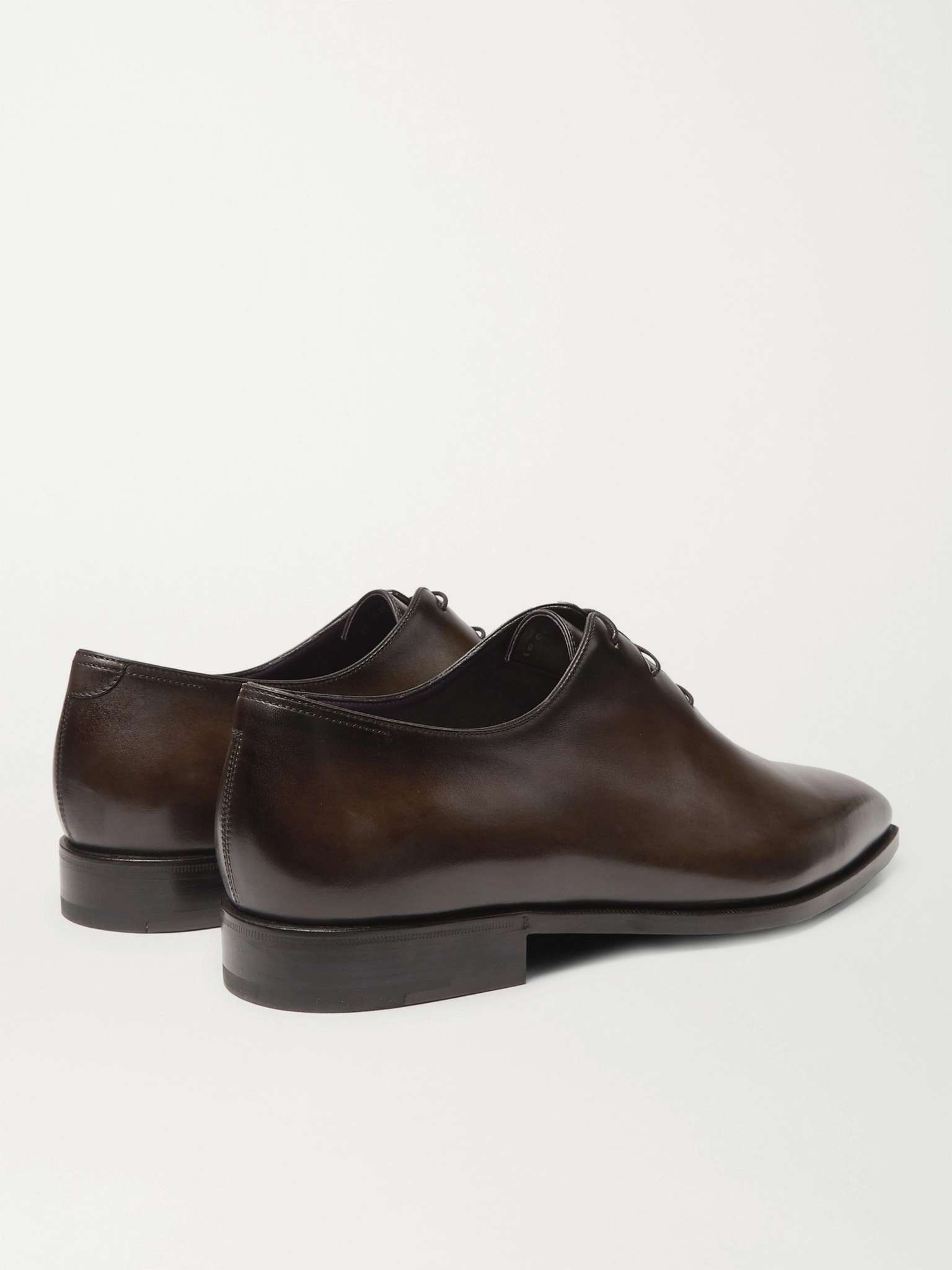 Venezia Whole-Cut Leather Oxford Shoes - 5