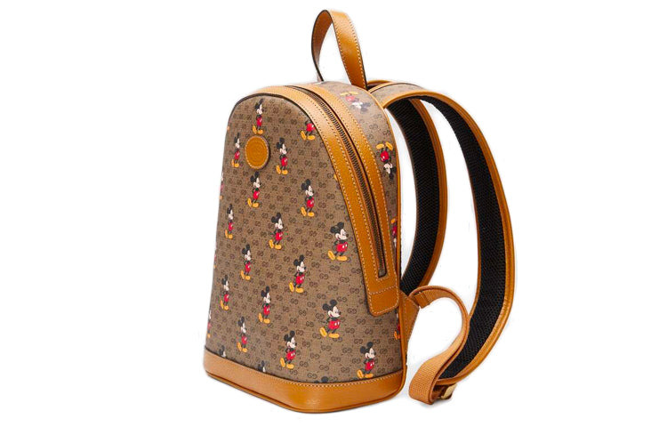 GUCCI x Disney Mickey Mouse Leather Backpack 'Beige Brown' 552884-HWUDM-8603 - 3