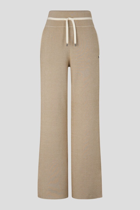 Manon knitted trousers in Beige - 1