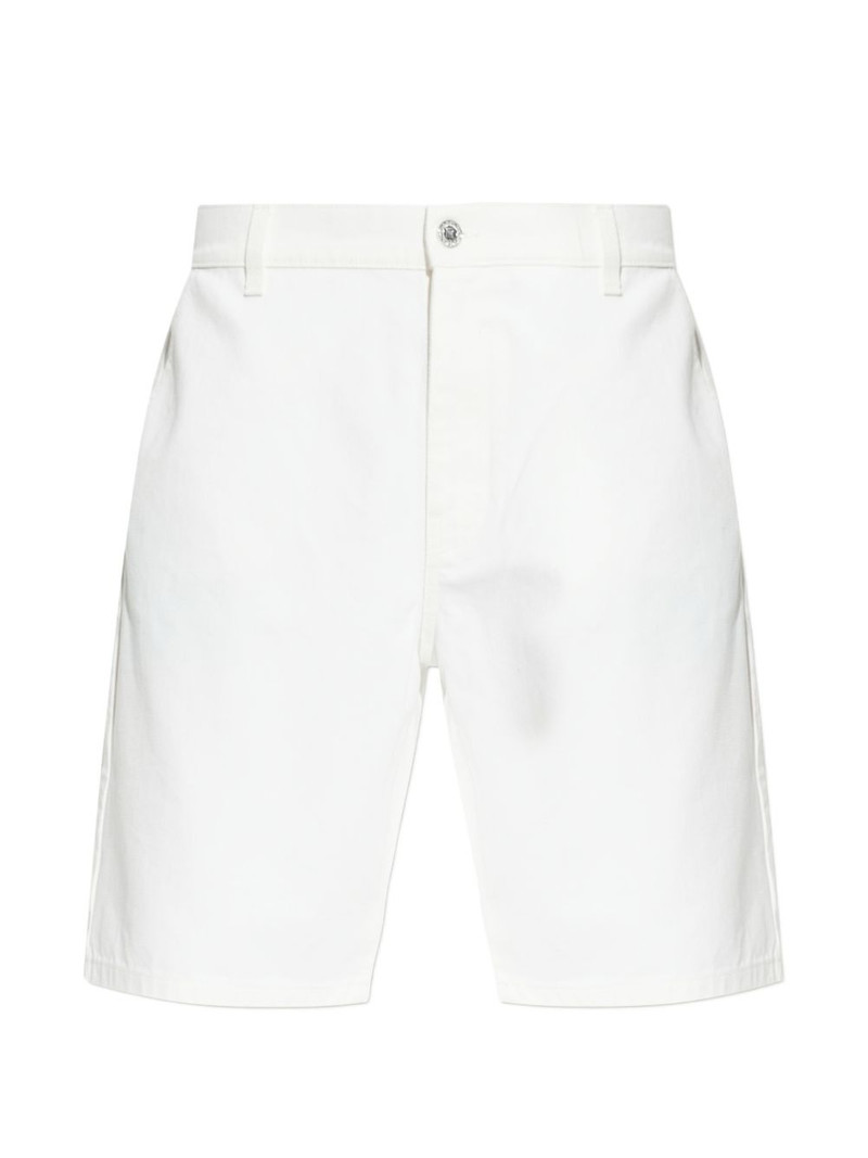 logo-patch denim shorts 1