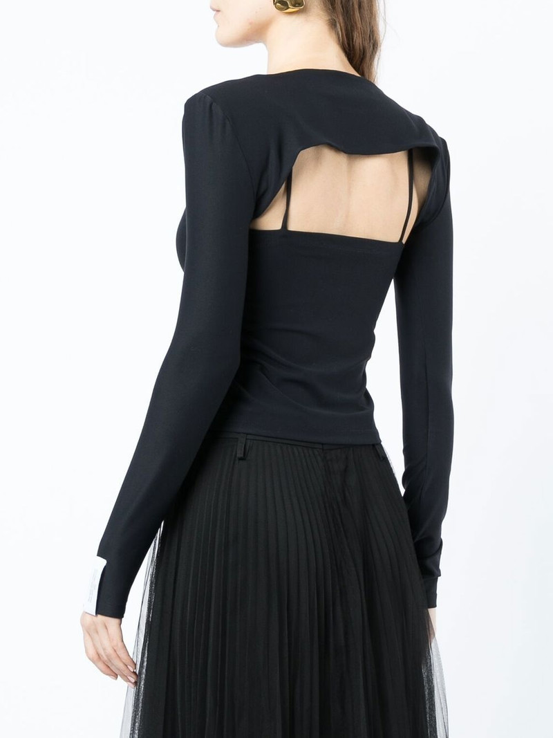 cut-out detail long-sleeve T-shirt 4