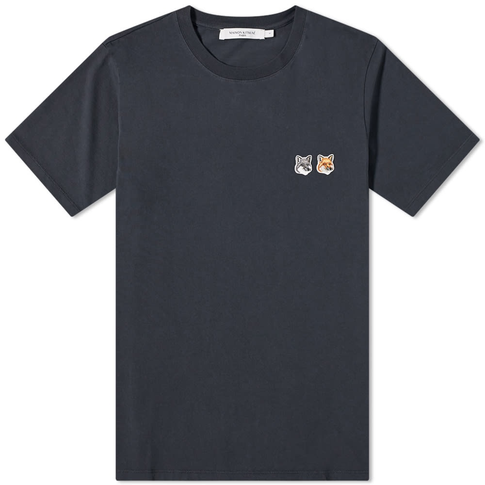 Maison Kitsuné Double Fox Head Patch Tee - 1