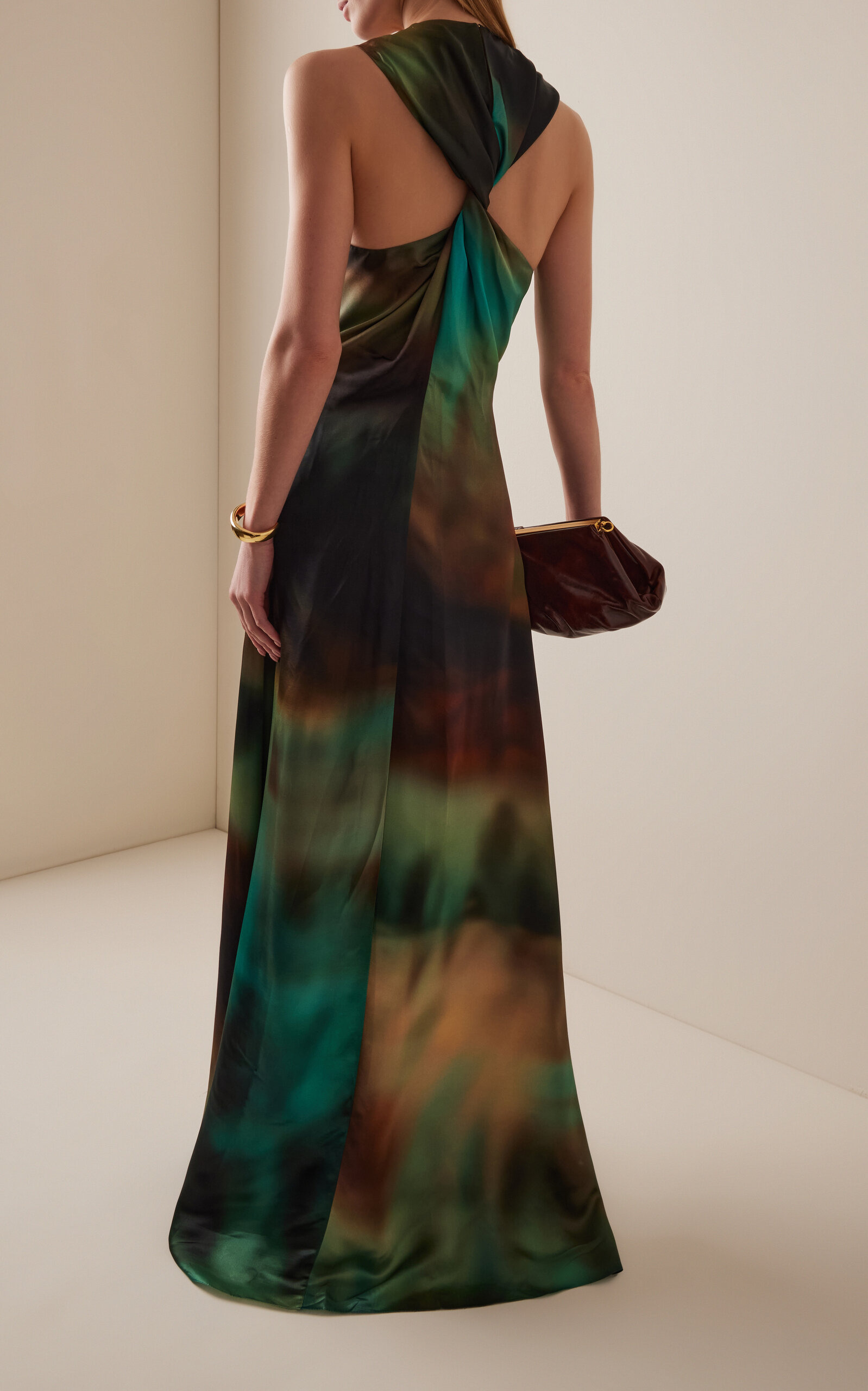 Sylas Printed Silk Blend Dress multi - 4