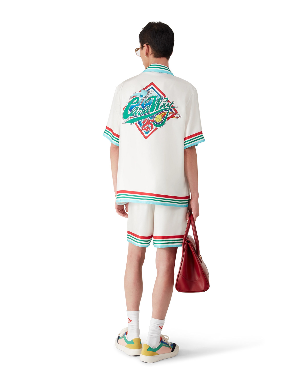 Casa Way World Series Short Sleeve Silk Shirt | Casablanca Paris - 6