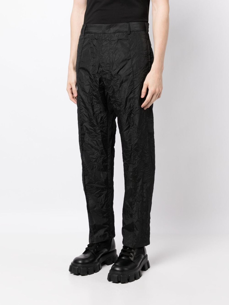 crease-effect straight-leg trousers 3