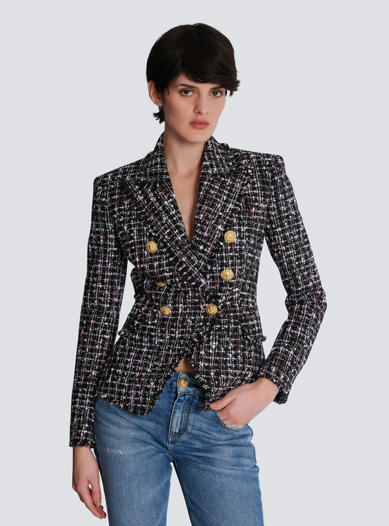 6-button tweed jacket 7