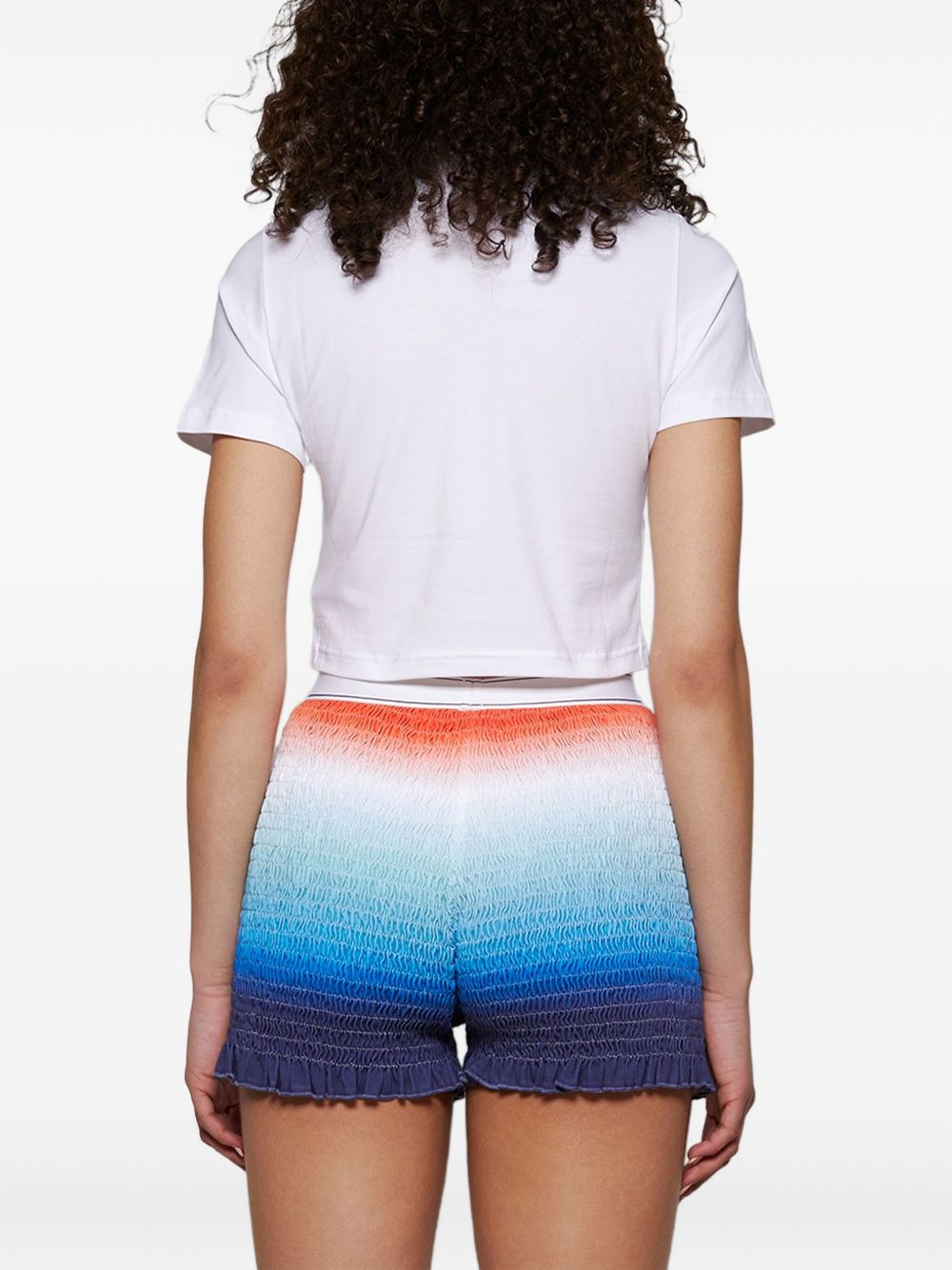 graphic-print cropped T-shirt - 4