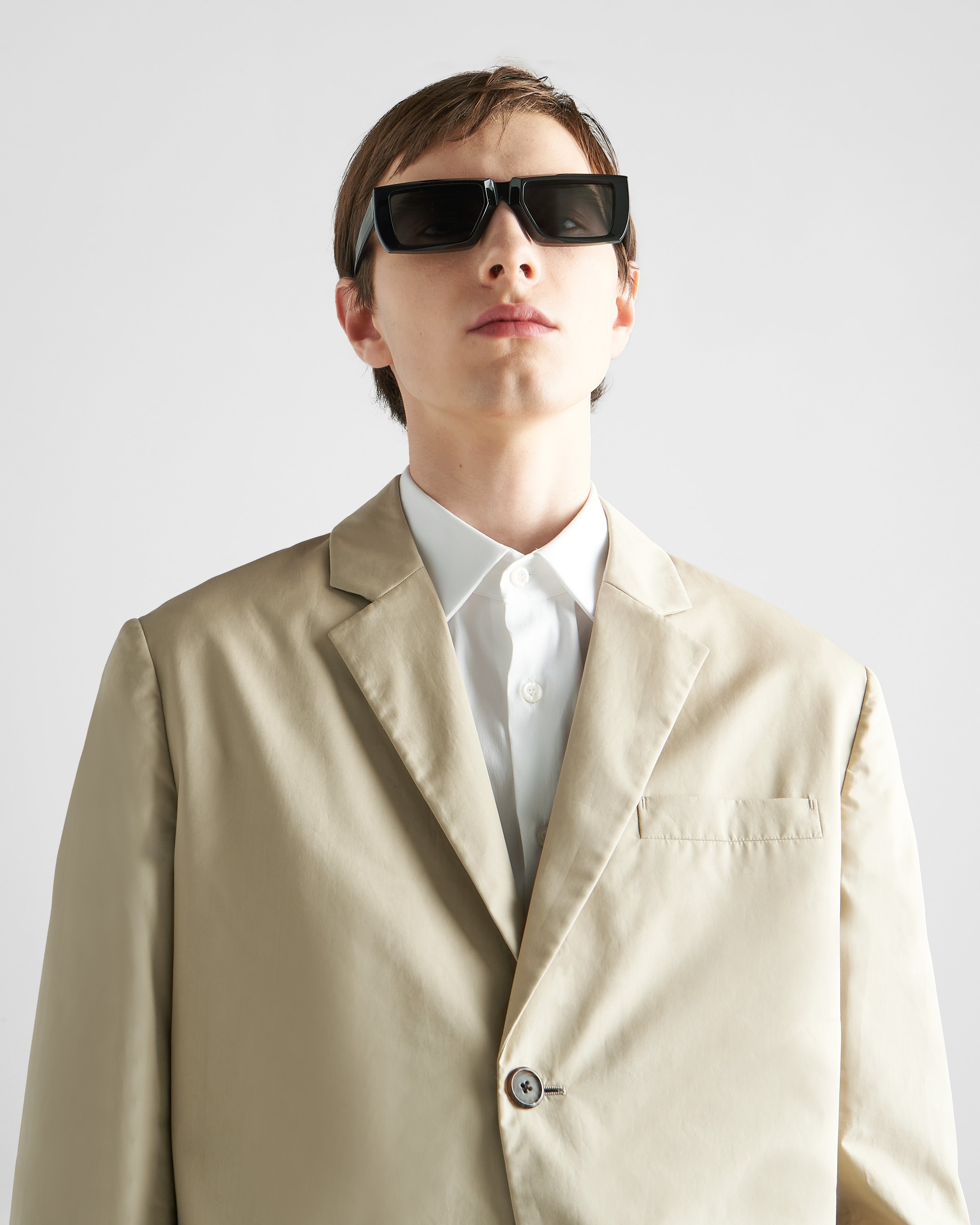 Single-breasted cotton jacket - 4