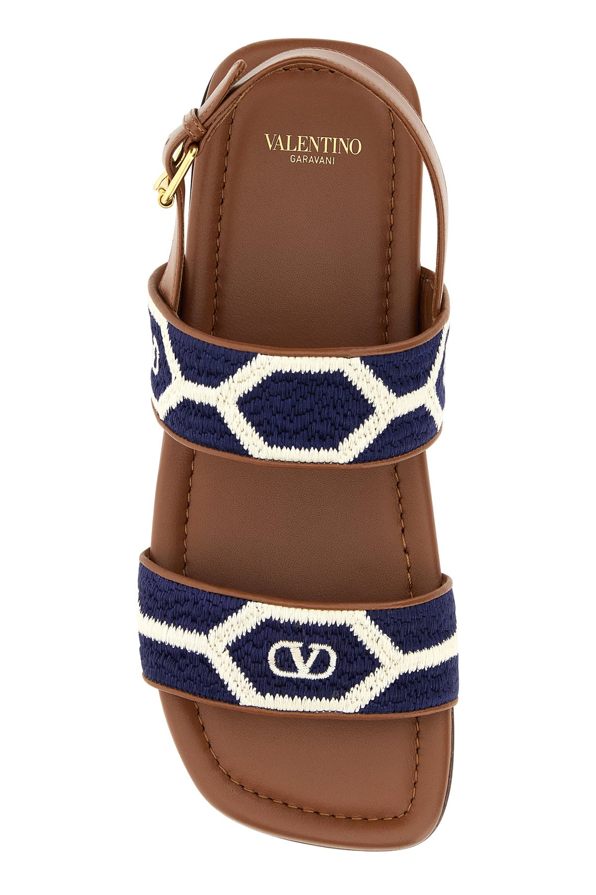 Embroidered fabric VLogo Signautre sandals - 4