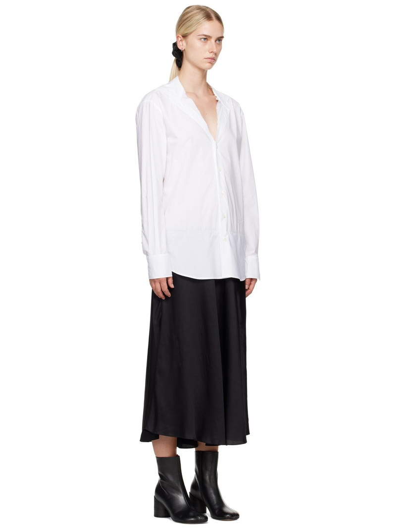 White & Black Paneled Maxi Dress 2