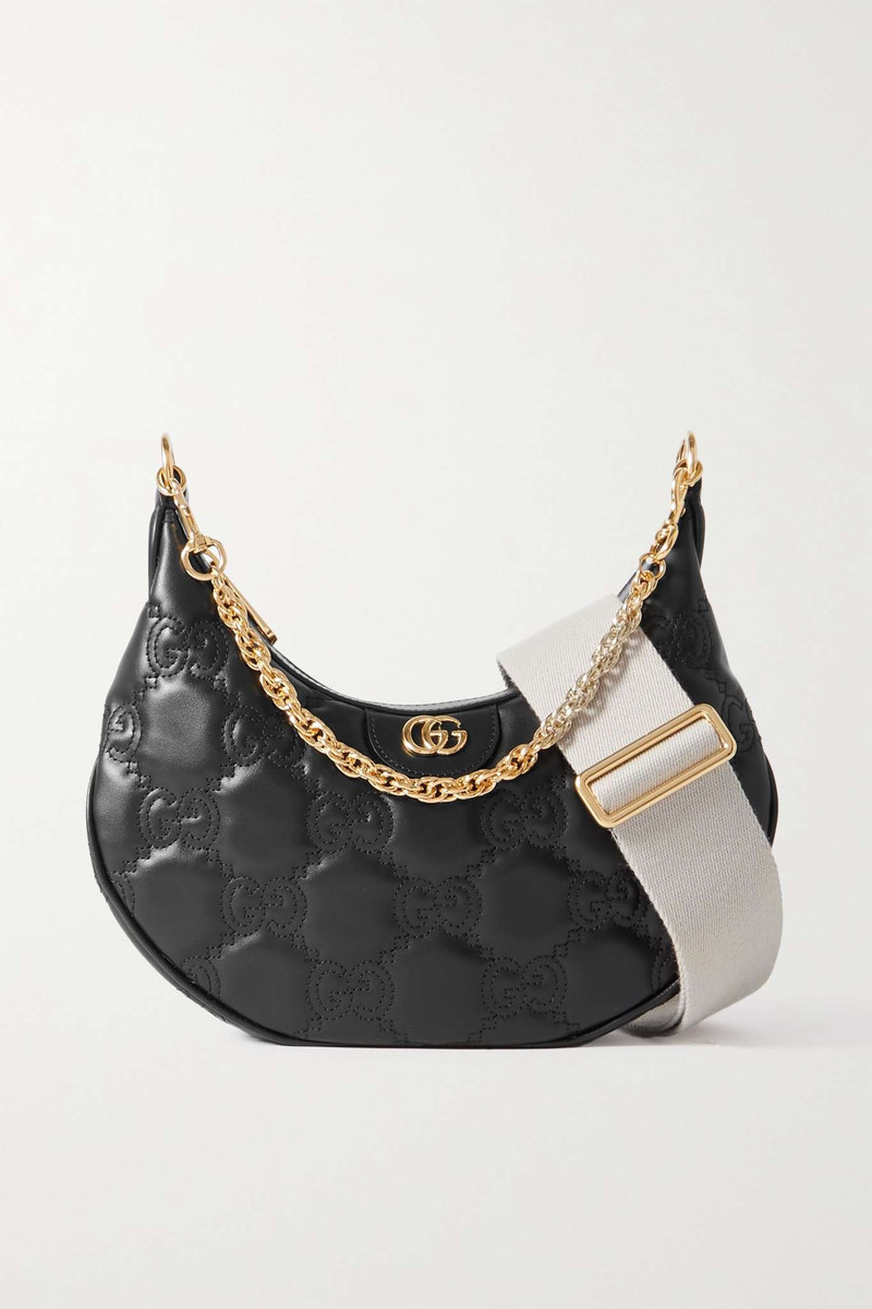 GG small matelassé leather shoulder bag - 1