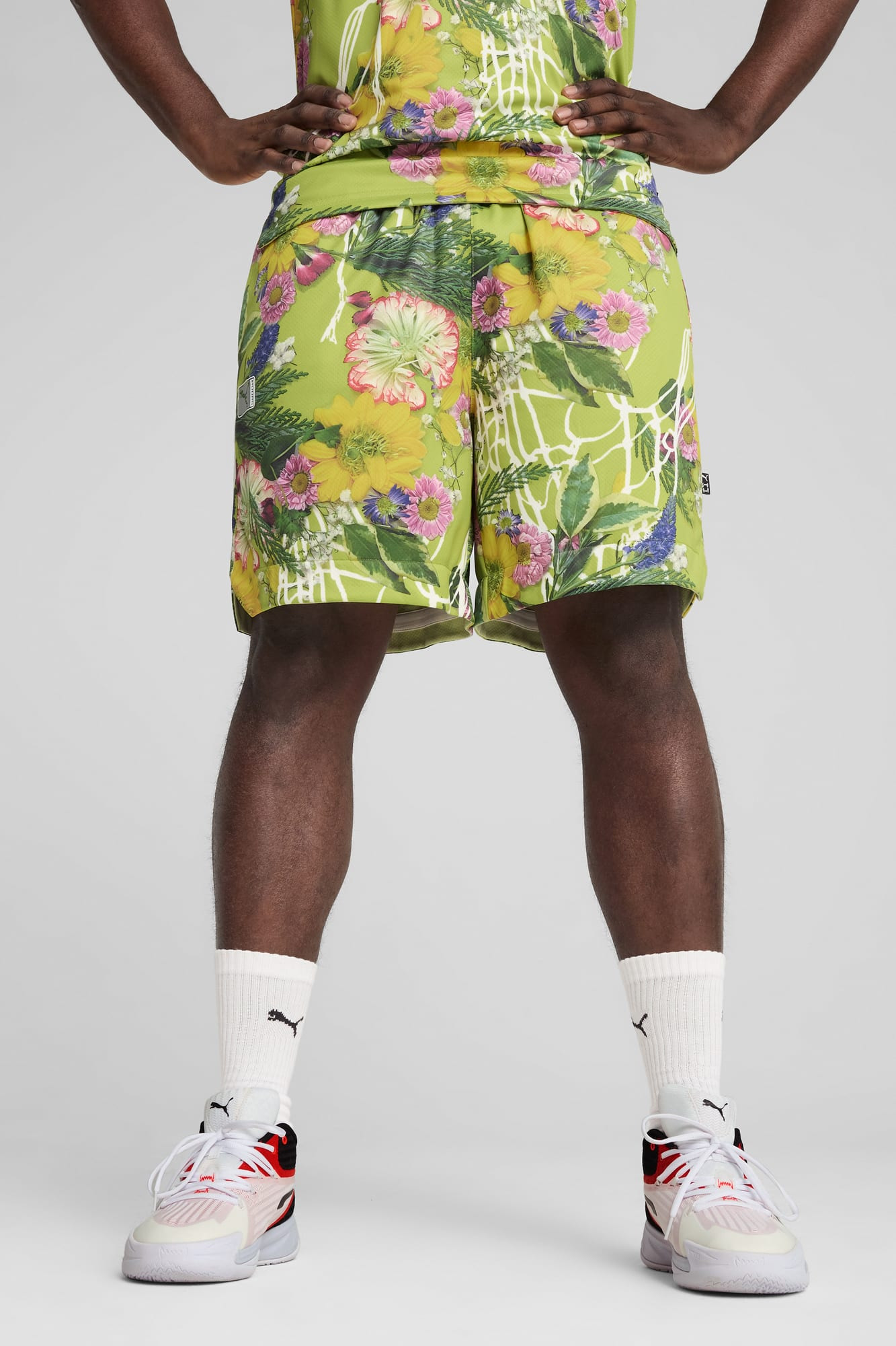 Dunked In Florals Men's All-Over-Print Shorts - 3
