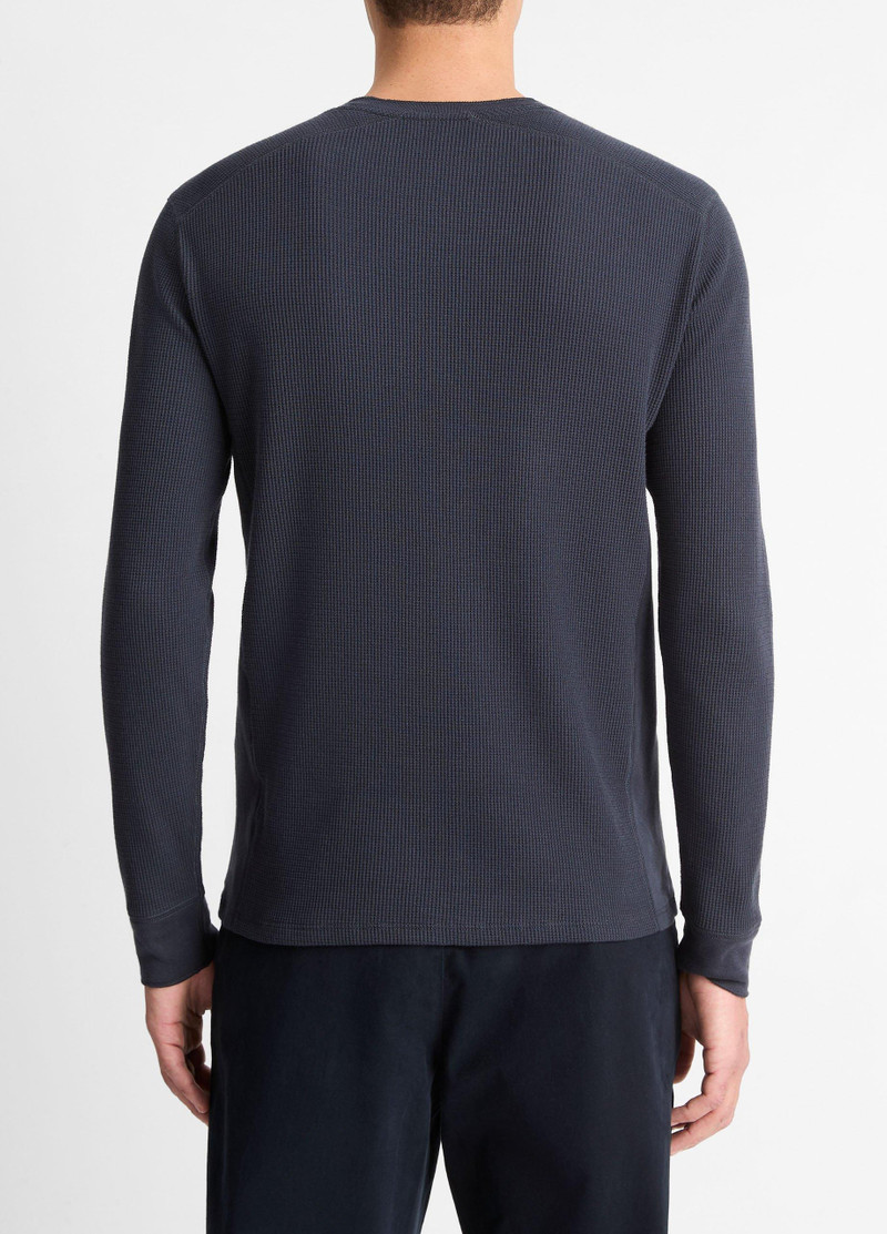 Vince Pima Cotton-Blend Thermal Long-Sleeve Pullover outlook