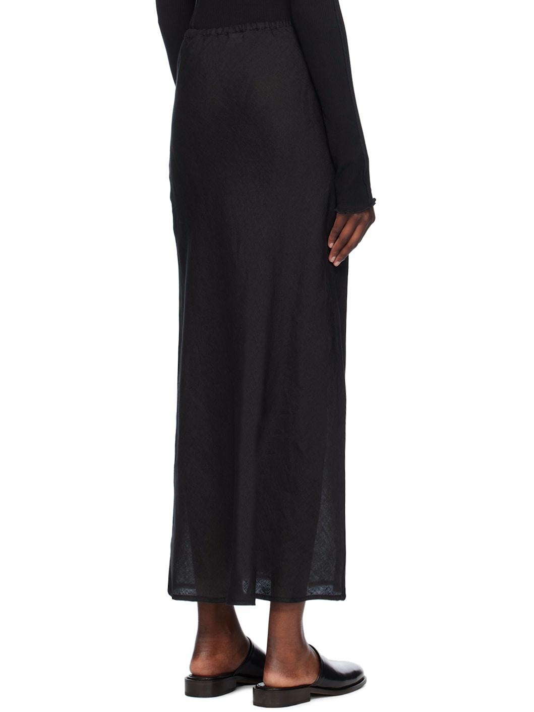 Black Dydine Maxi Skirt - 3