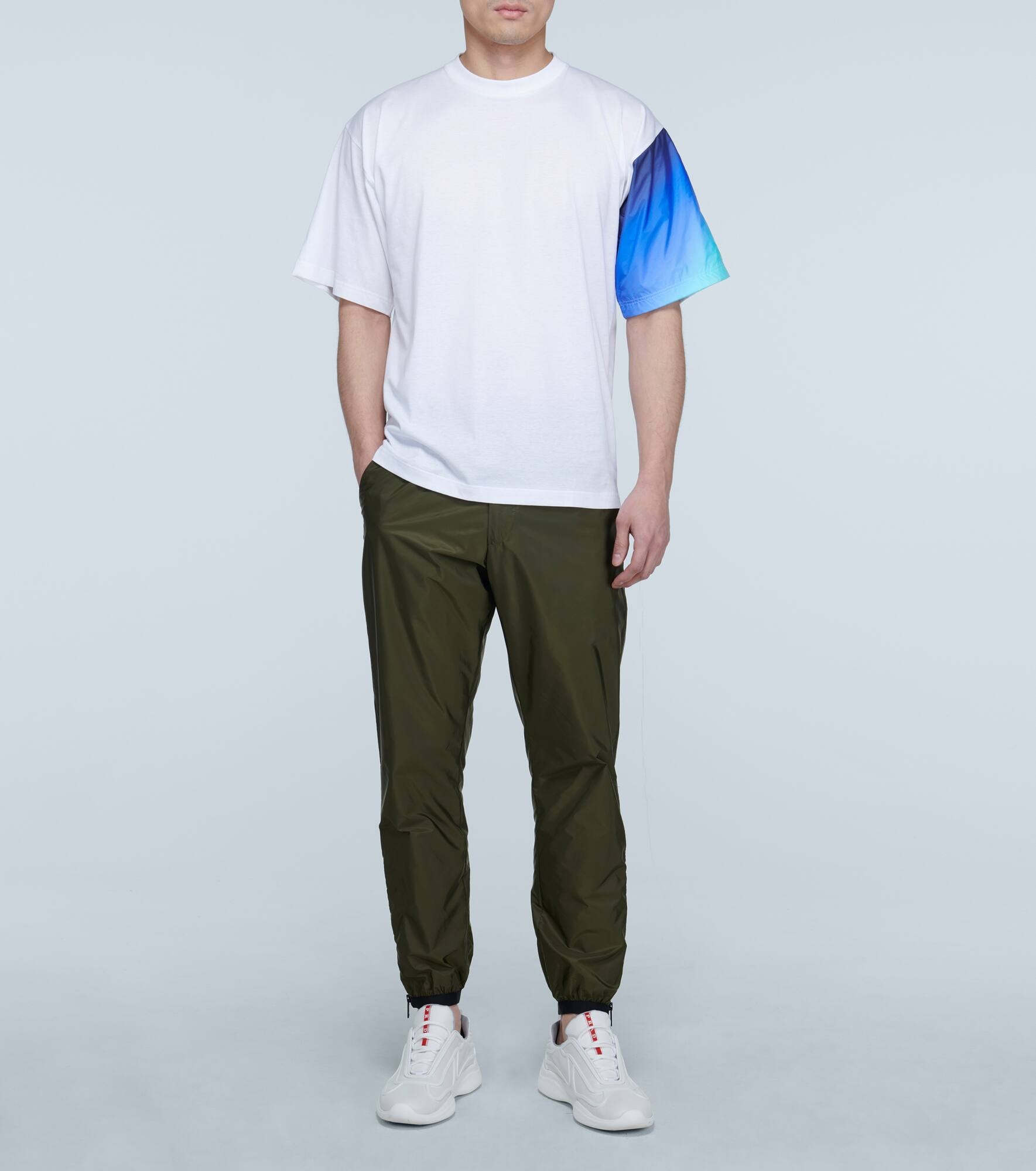 contrast-sleeve T-shirt - 2