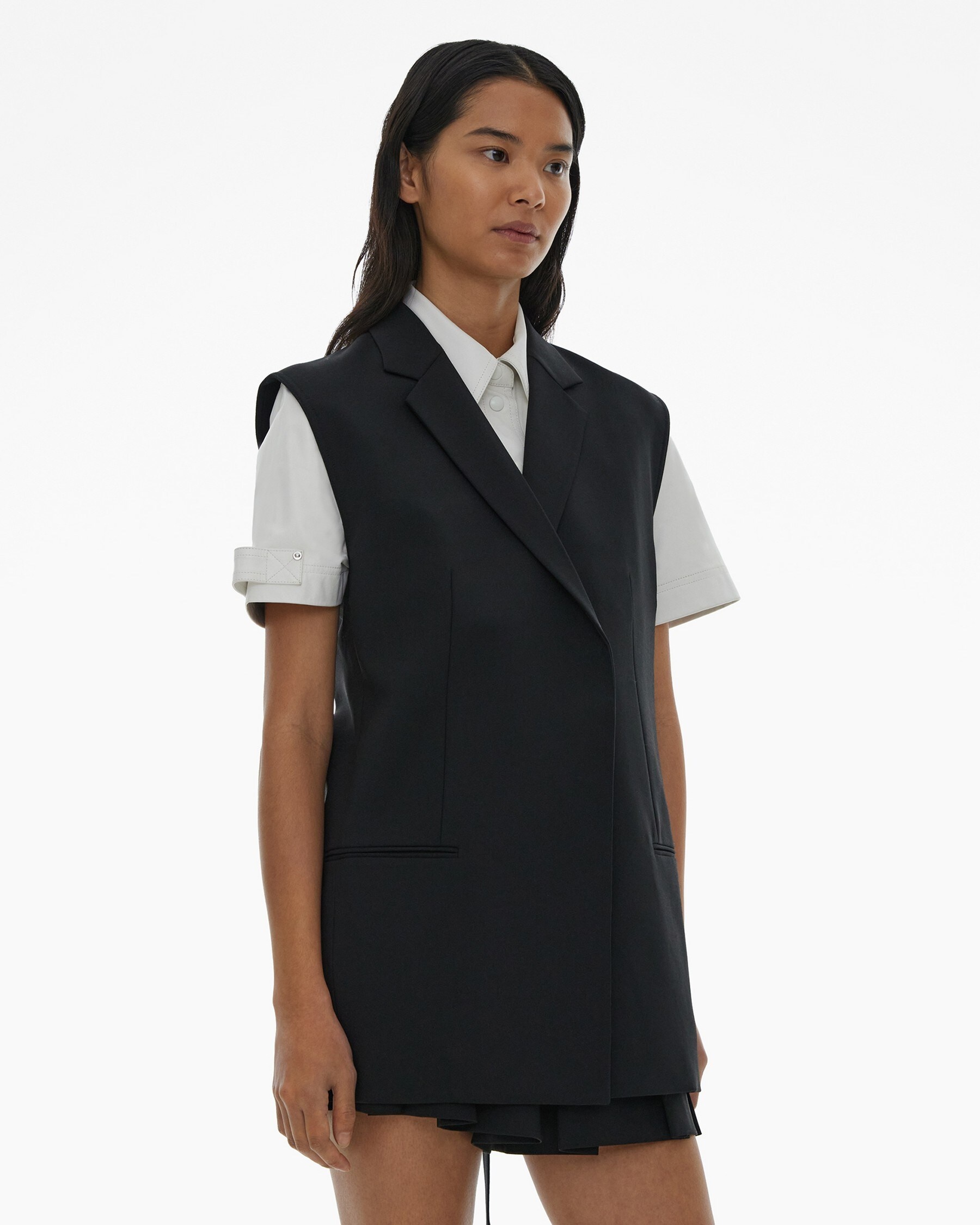 BELTED BLAZER VEST - 5