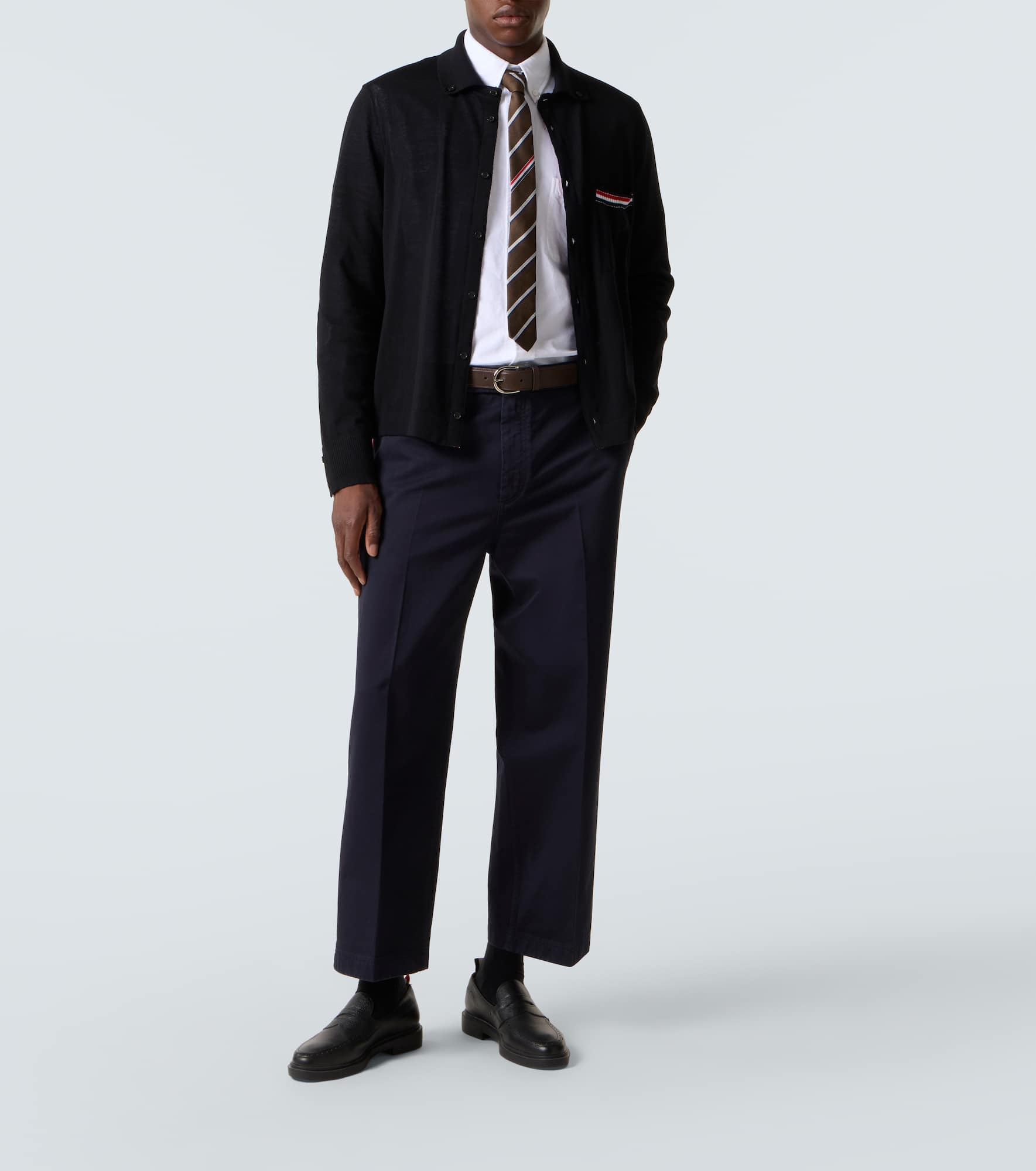 RWB Stripe virgin wool cardigan - 2