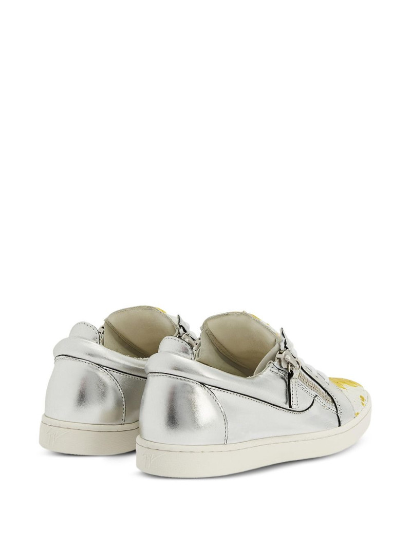 Nicki metallic zip-detail sneakers 3