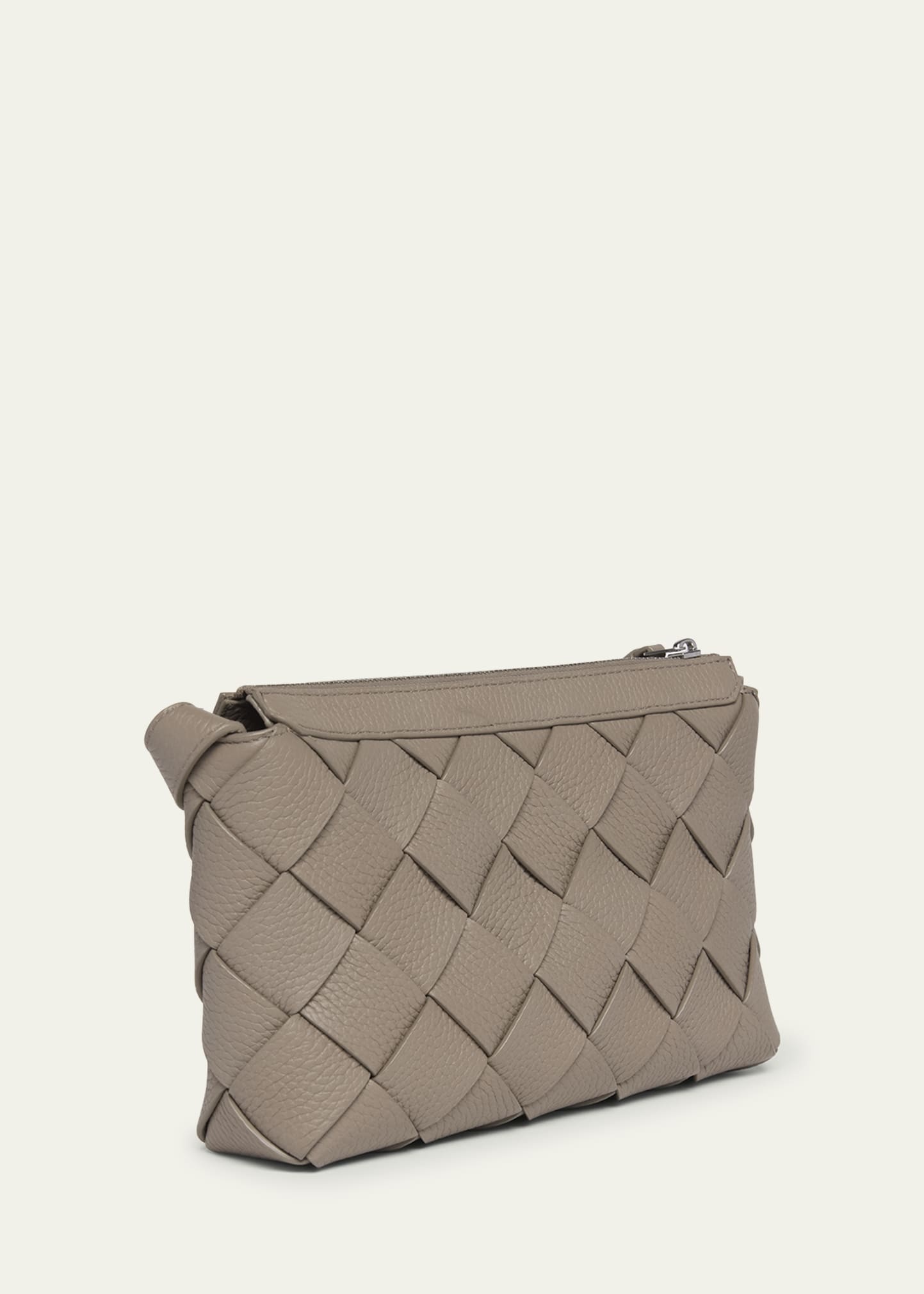 Men's Diago Zip Intreccio Taurillon Messenger Bag - 3