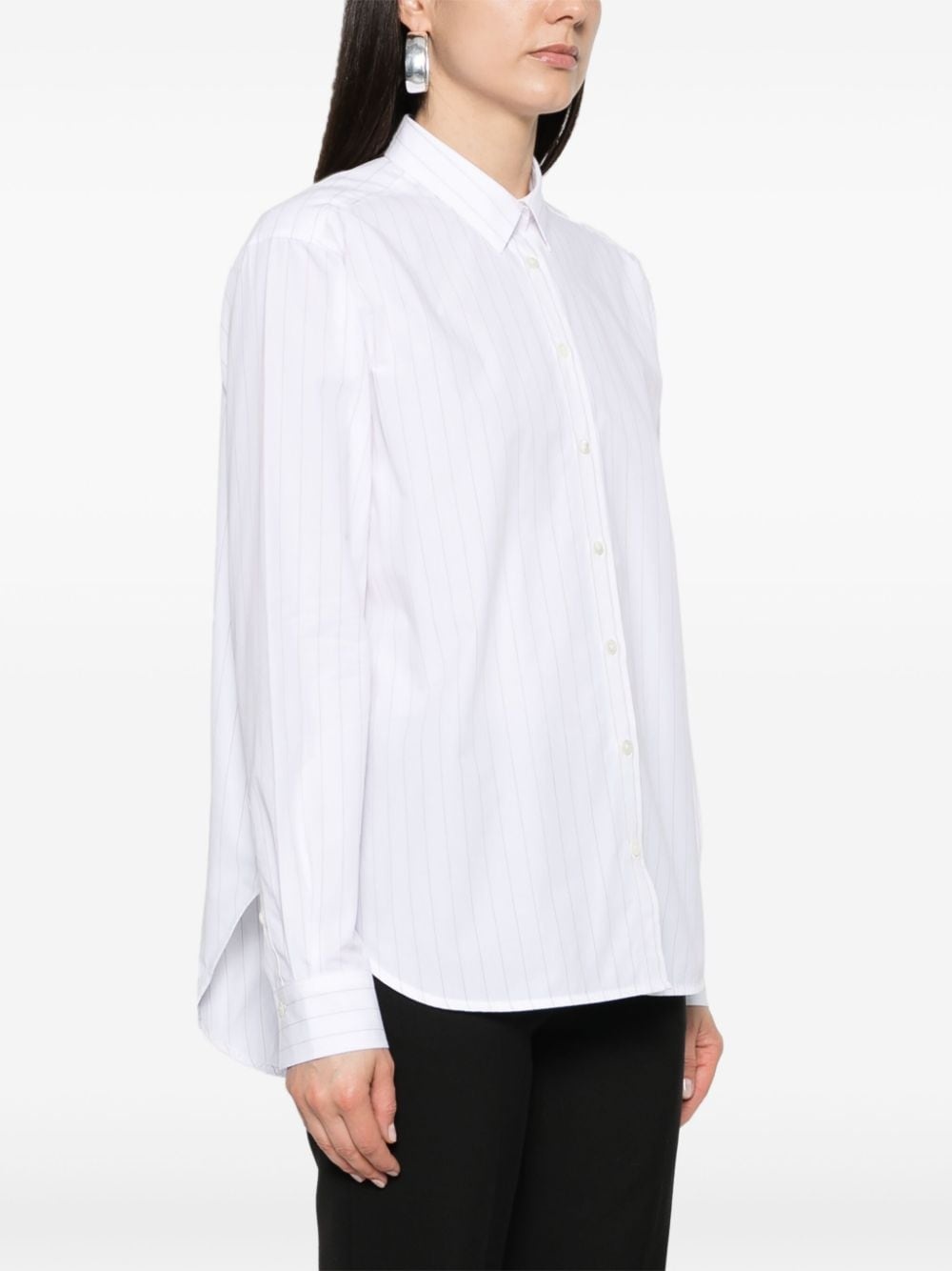 pinstripe cotton shirt - 3