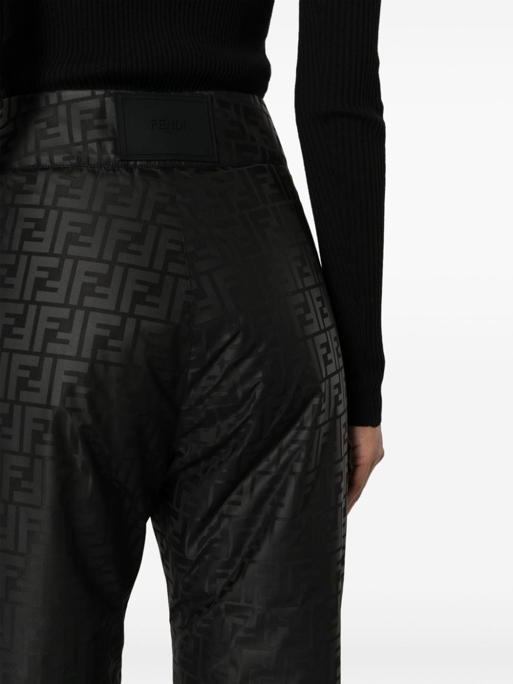 FF logo-print straight-leg ski trousers - 5