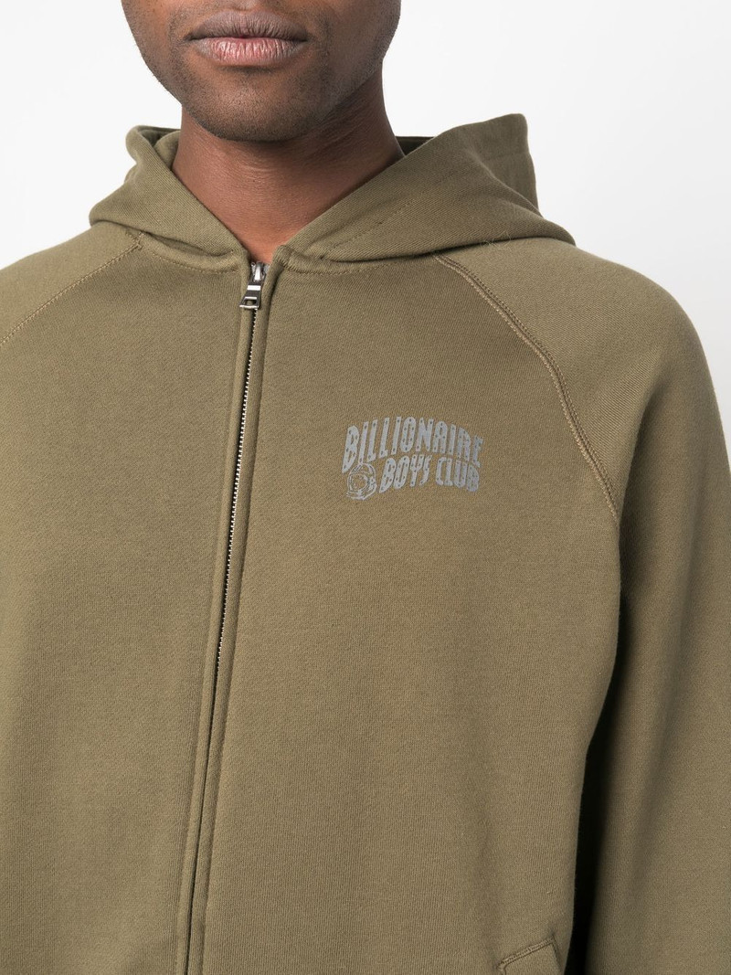 logo-print zip-up hoodie 5