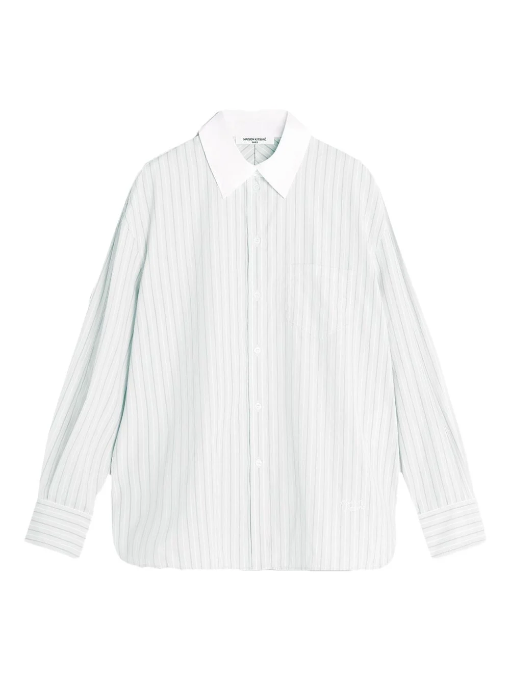 striped-pattern shirt - 1