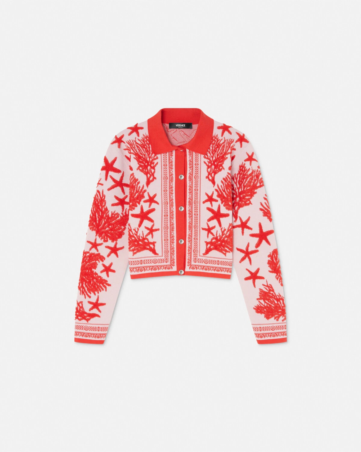 Barocco Sea Knit Polo Cardigan - 1