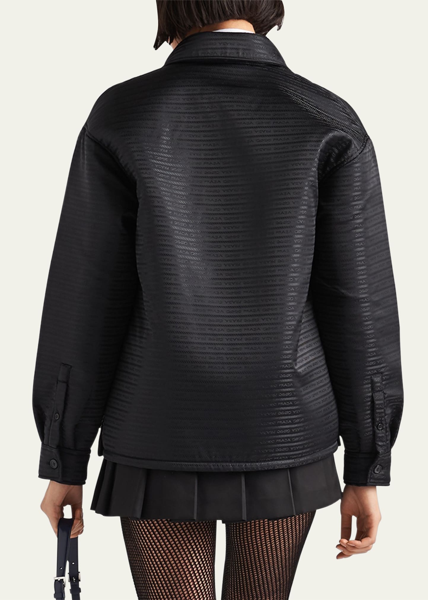 Recycled Nylon Logo-Print Padded Shirt - 3
