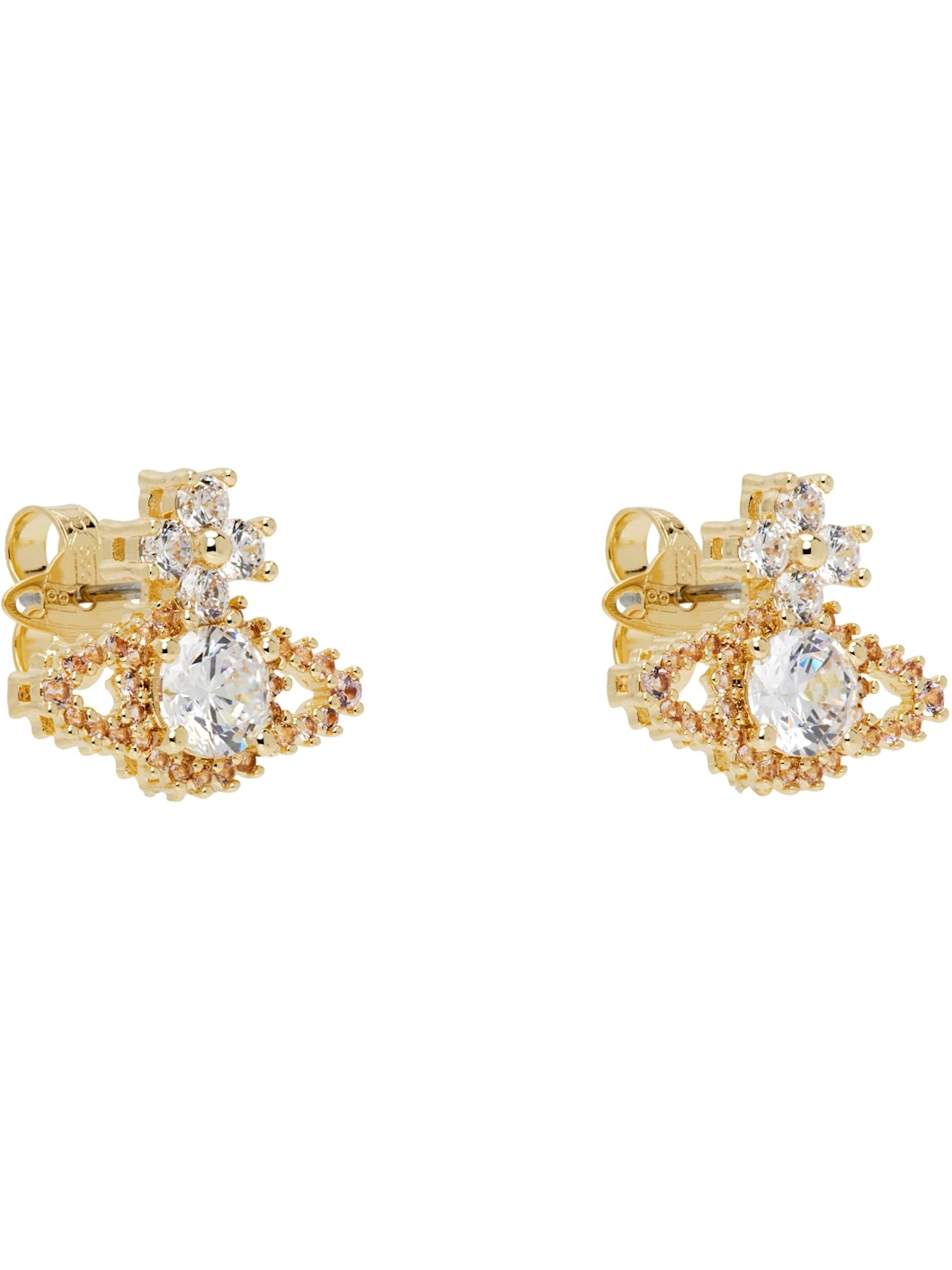 Gold Valentina Orb Earrings - 2