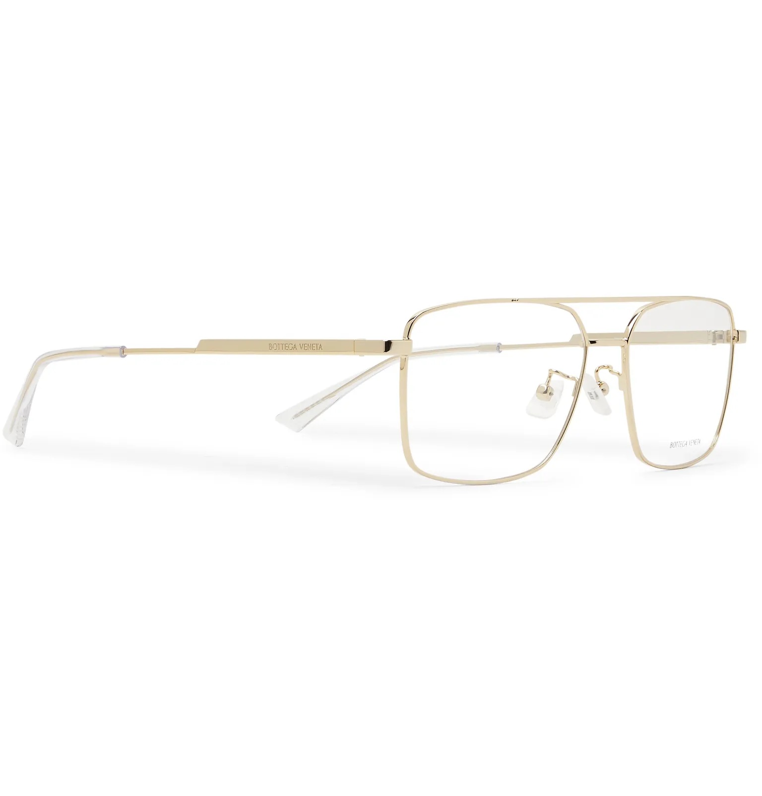 Aviator-Style Gold-Tone Optical Glasses - 2