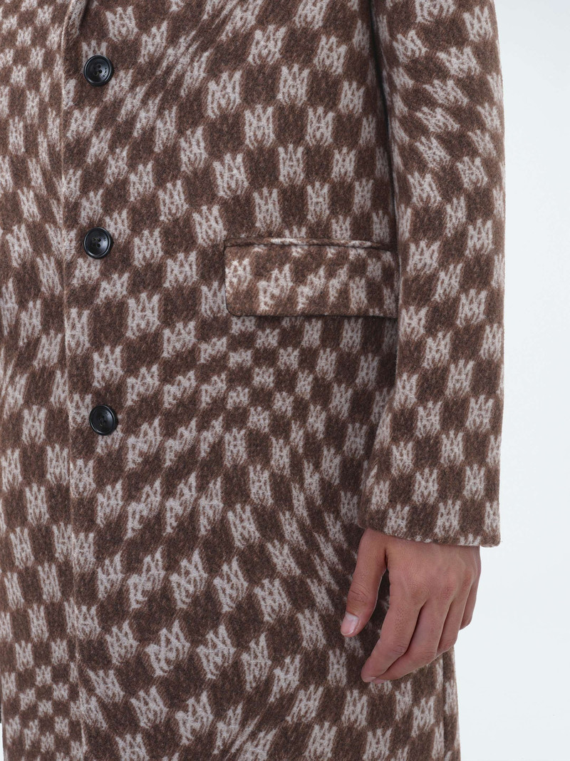 SINGLE BREASTED JACQUARD "WAVY" M.A. OVERCOAT 9