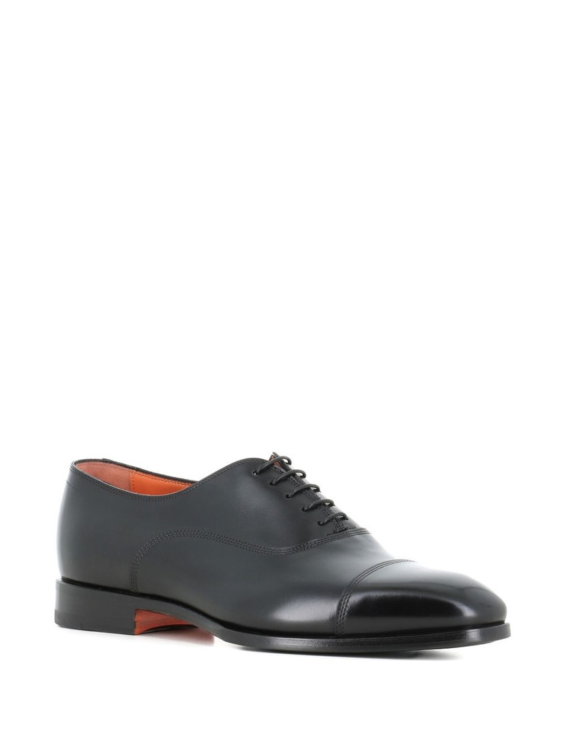 Santoni cap-toe lace-up oxford shoes outlook