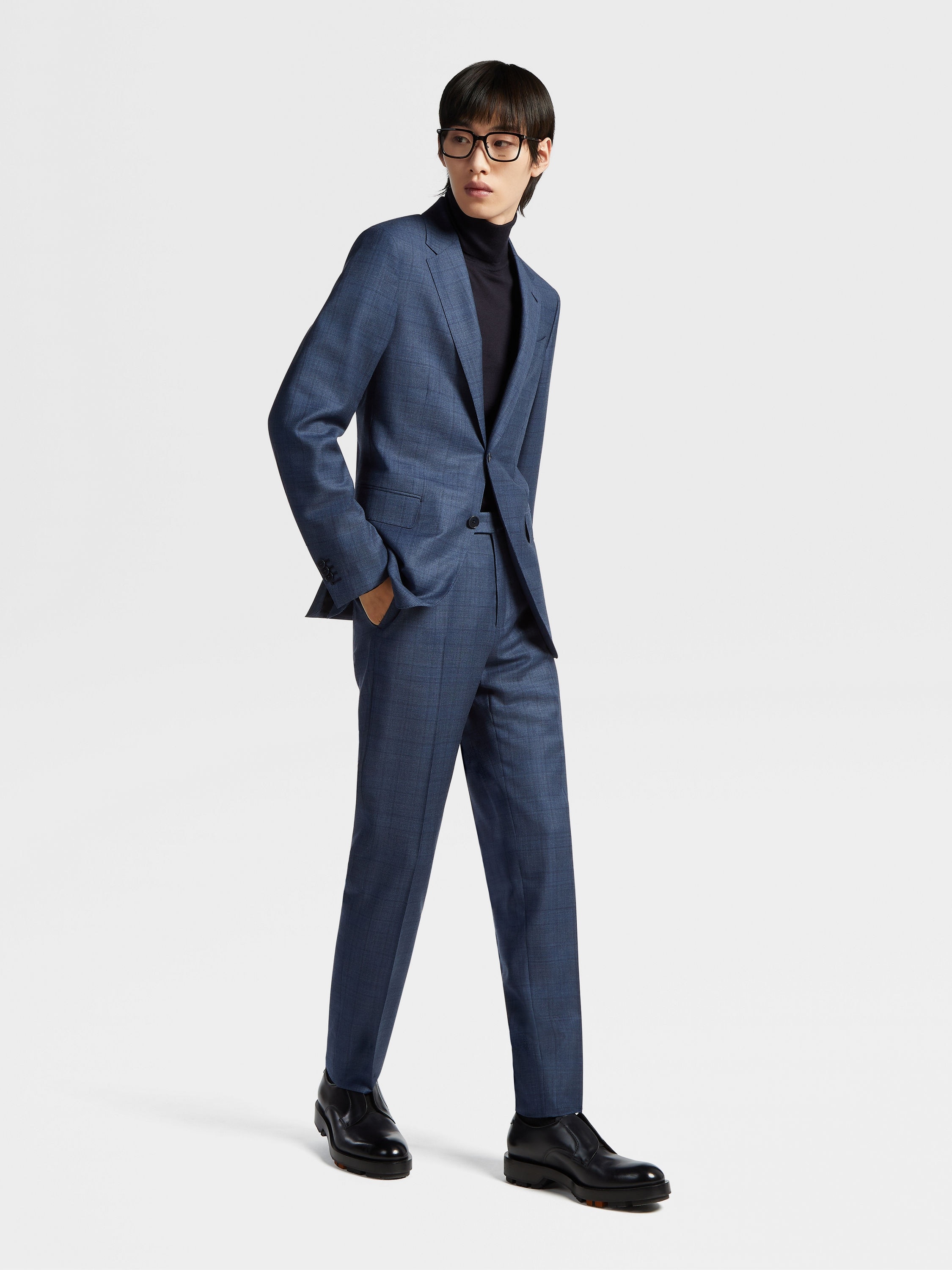 AVIO BLUE TROFEO™ WOOL SUIT - 2