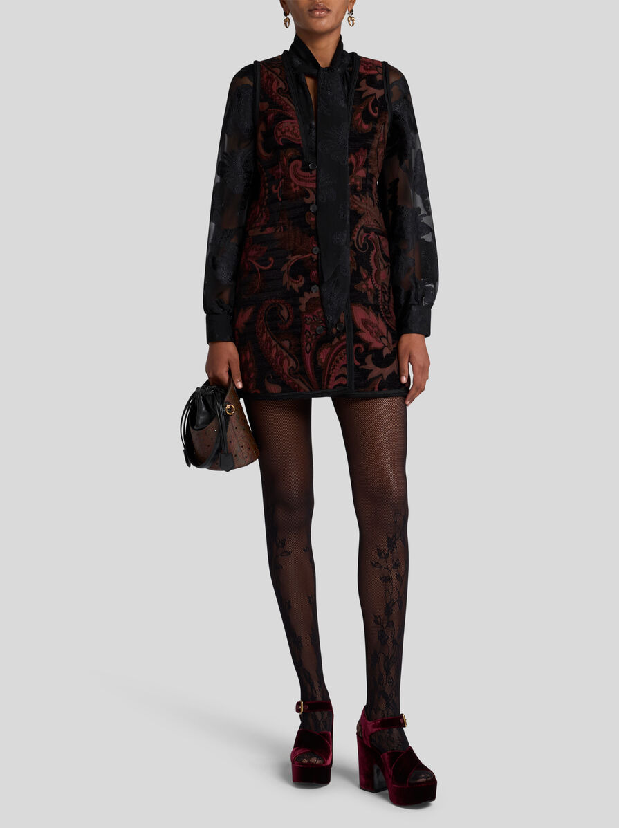 REVERSIBLE JACQUARD WAISTCOAT - 4