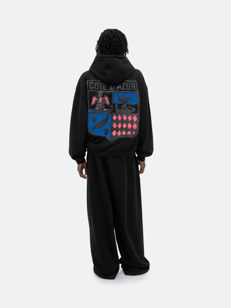 RHUDE COTE D'AZUR CREST OVERSIZED HOODIE 4