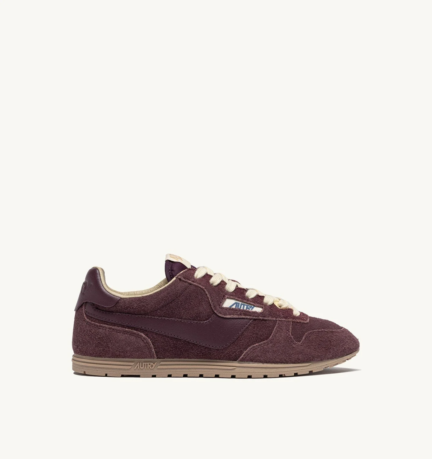 WINDSPIN SNEAKERS IN AMARONE SUEDE AND LEATHER - 1
