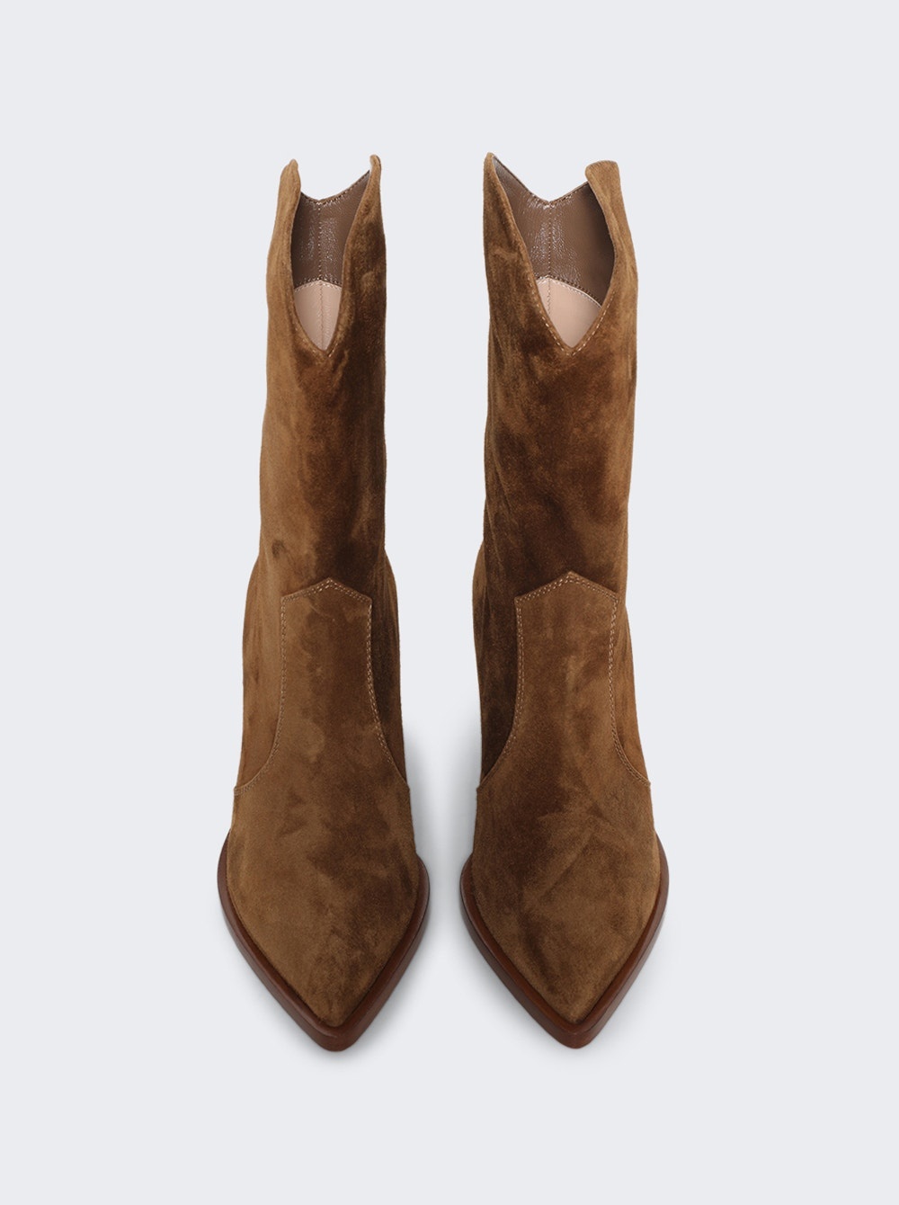 Suede Ankle Boots Camel - 3