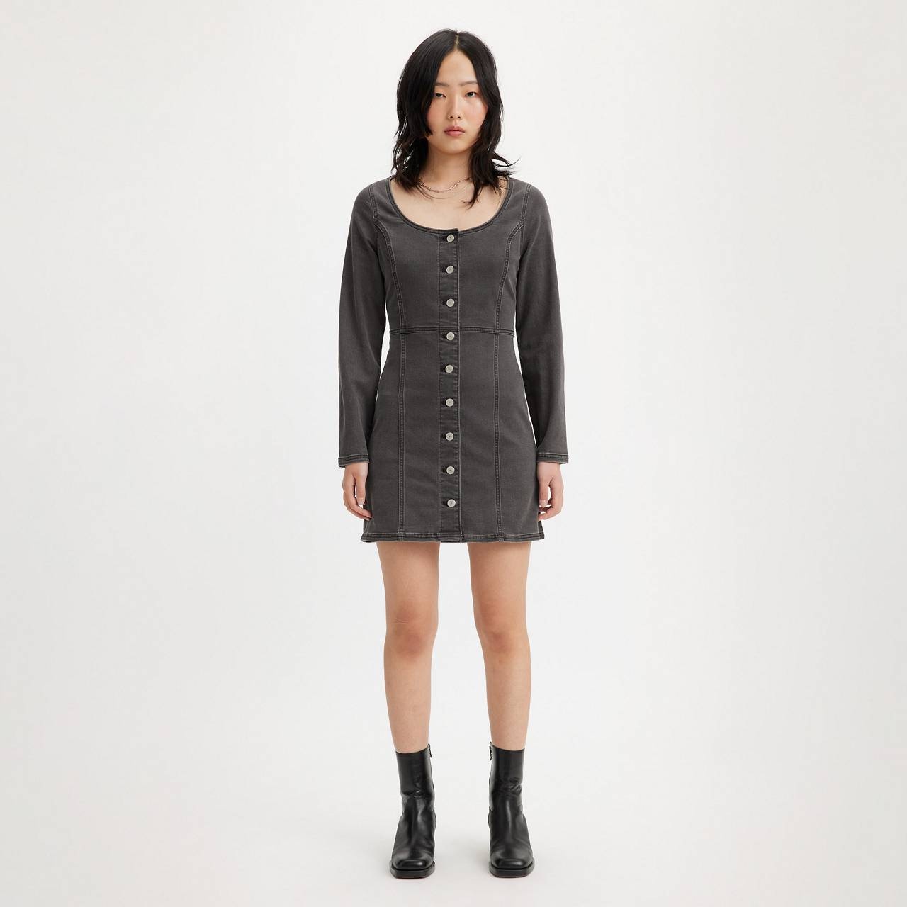 VEDA DENIM DRESS - 1