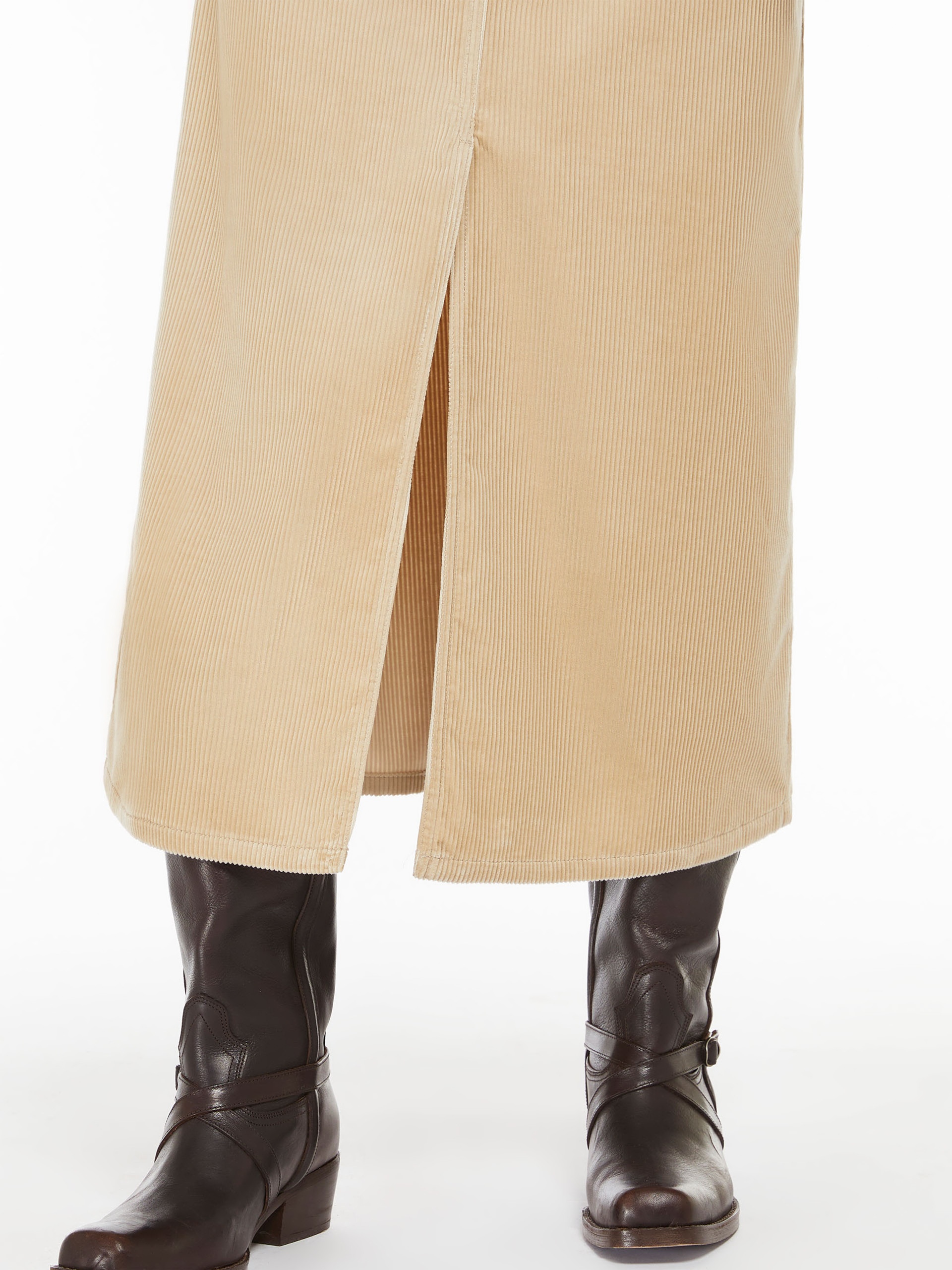GHIOTTO Velvet 5-pocket skirt - 5