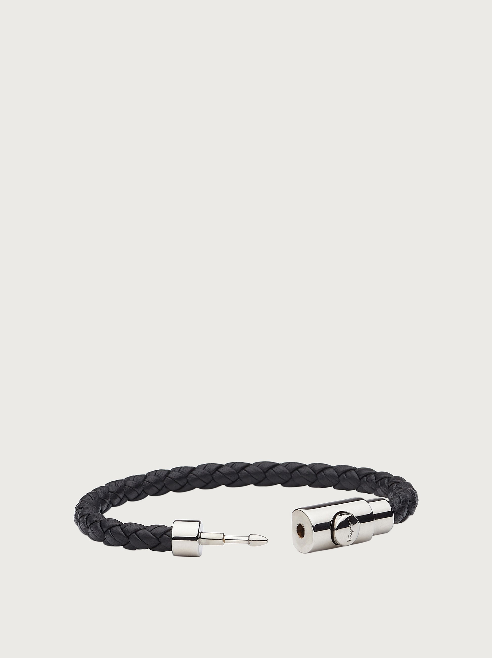 Braided leather bracelet - size 19 - 2
