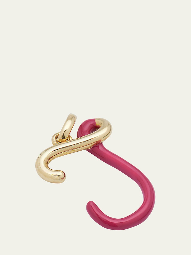 BEA BONGIASCA Enamel Letter Necklace outlook