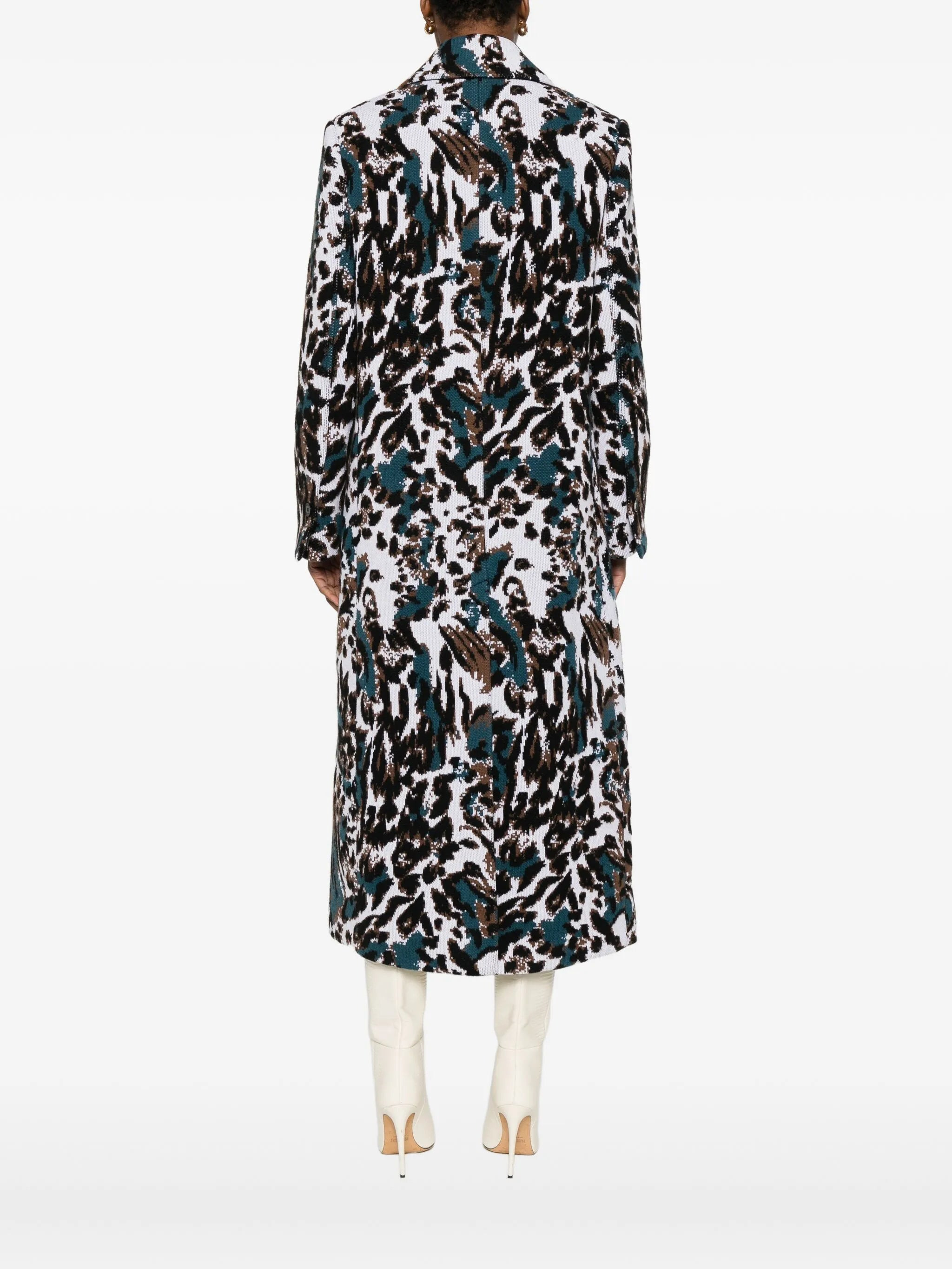 Missoni Animalier-pattern Button Coat - 4