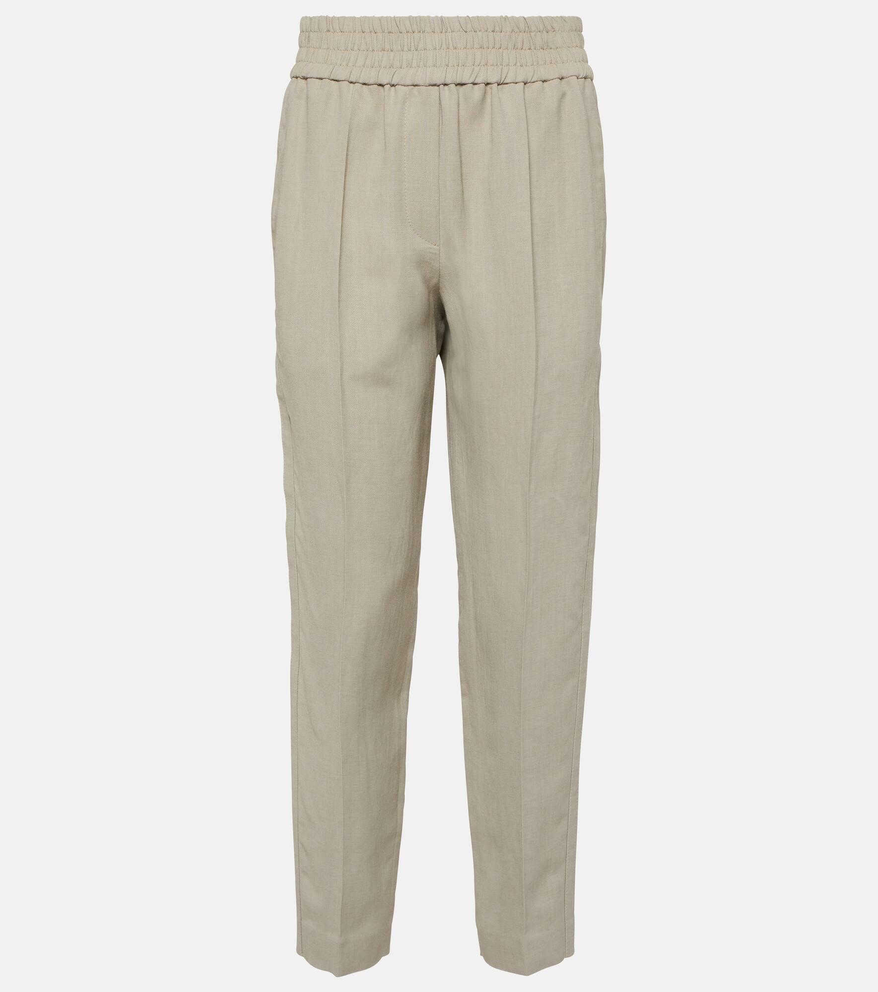 Twill tapered pants - 1