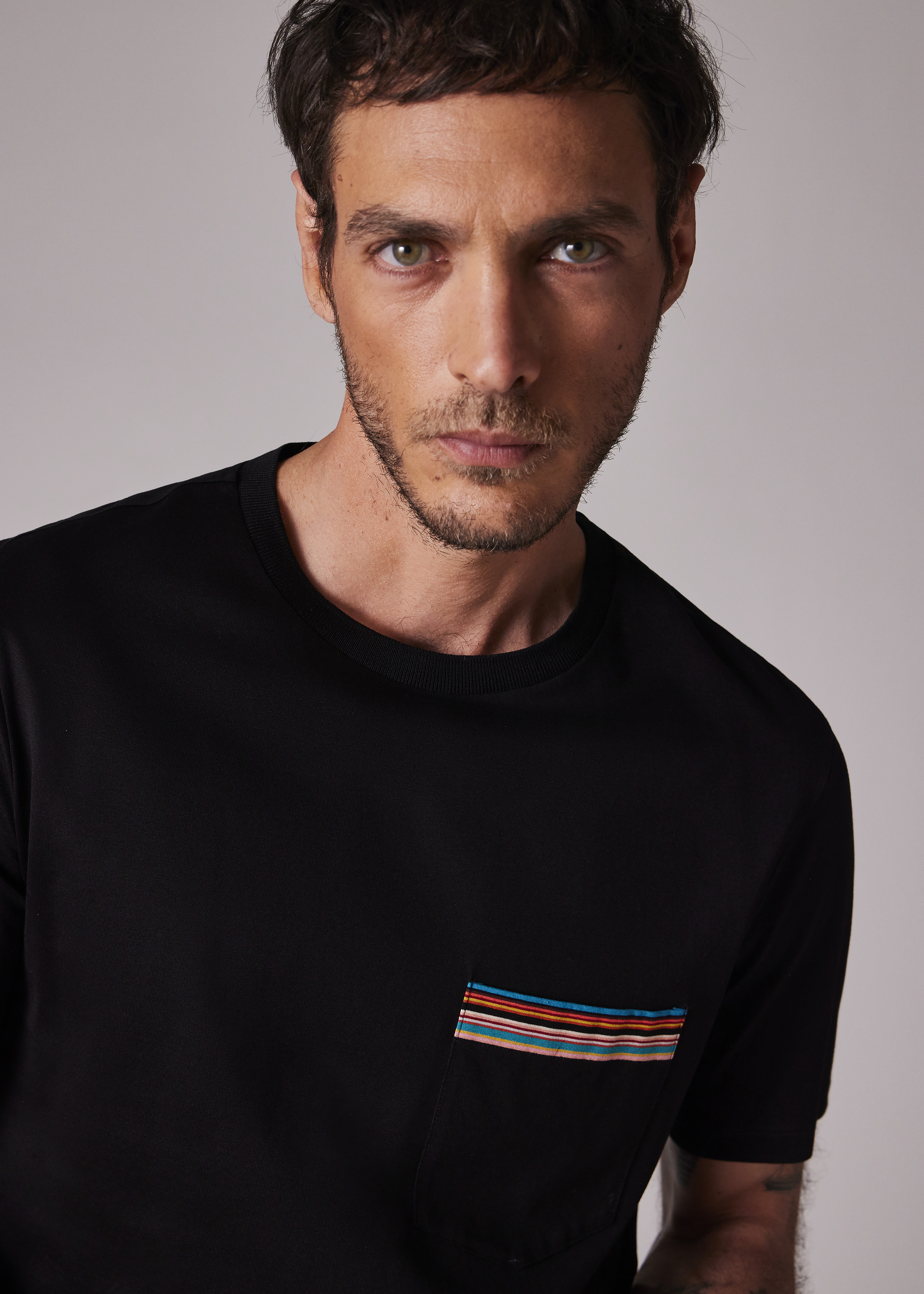 'Signature Stripe' Pocket T-Shirt - 4