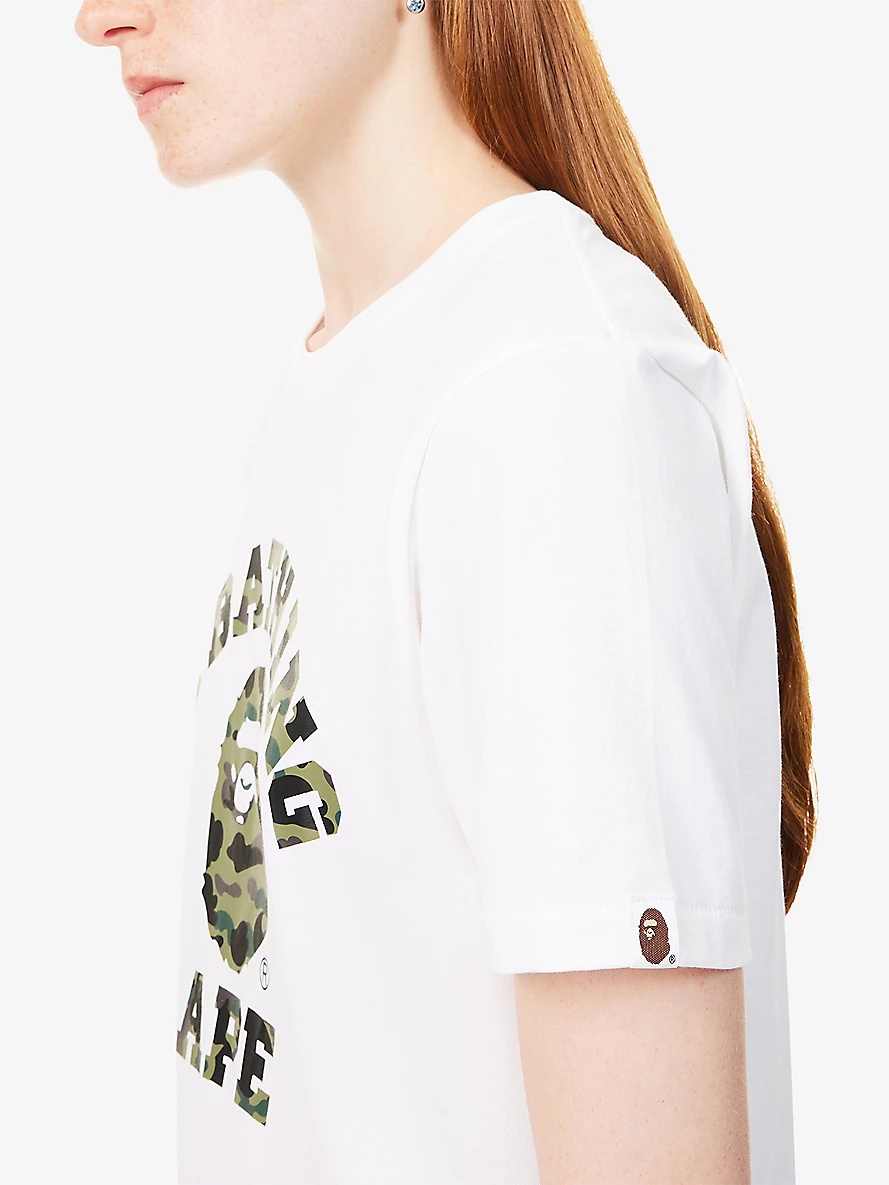 Camo College Round-Neck Cotton-Jersey T-Shirt - 5